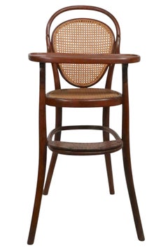Early Bentwood Vienna Secessionist Highchair att. to Thonet