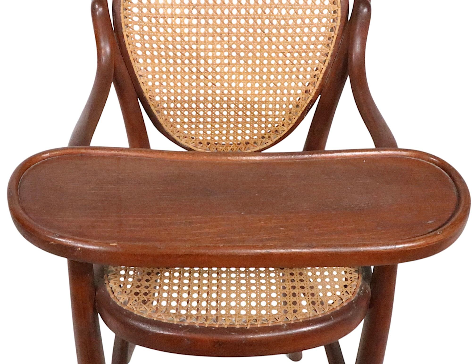 19th Century Early Bentwood  Vienna Secessionist Highchair att. to Thonet