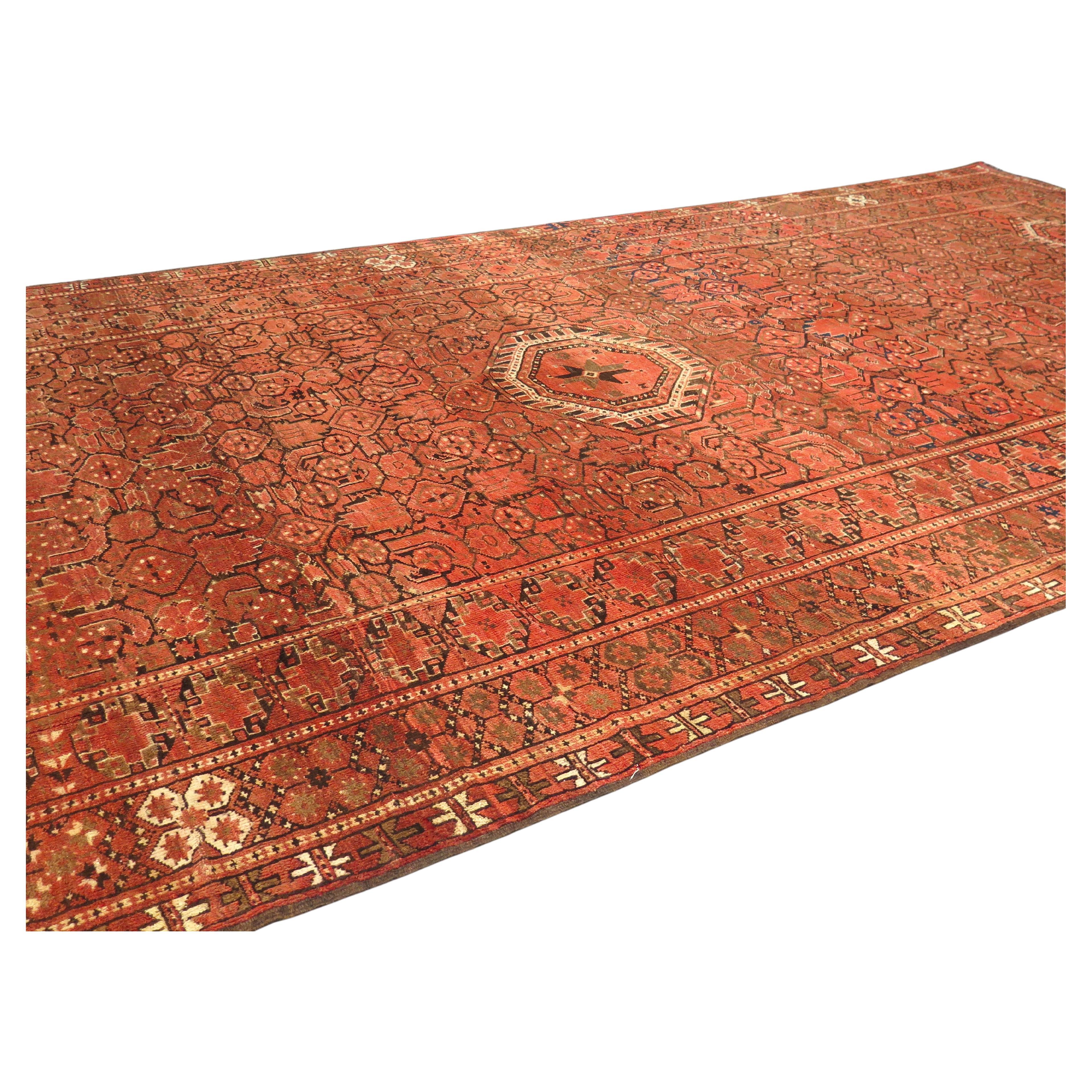 Early Beshir Long Rug, c. 1880 For Sale