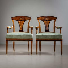 Early Biedermeier Armchairs, Vienna around 1810