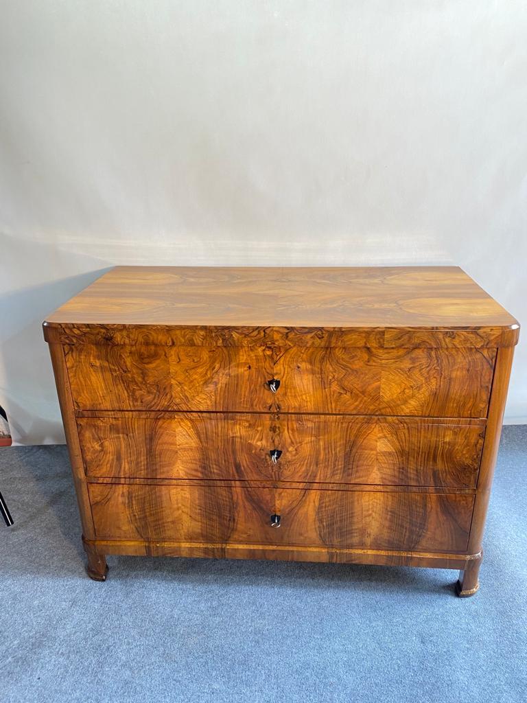 Walnut Early Biedermeier chest of drawers
