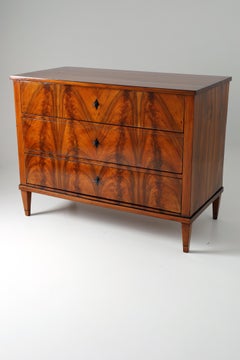 Frühe Biedermeier Kommode, Nussbaum, Deutschland 1820