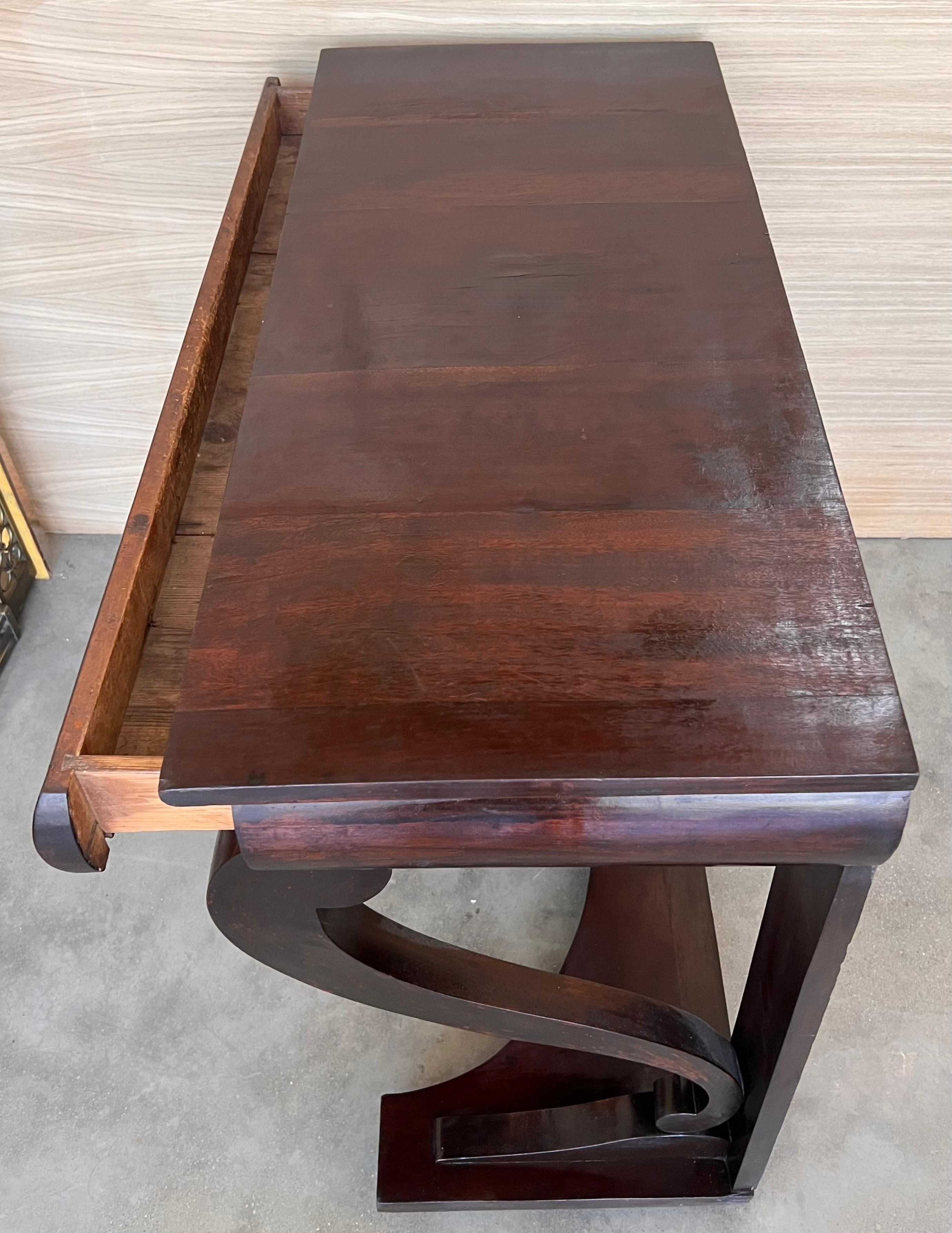 Table console à tiroir en noyer du début de la période Biedermeier, Autriche, vers 1830 en vente 5
