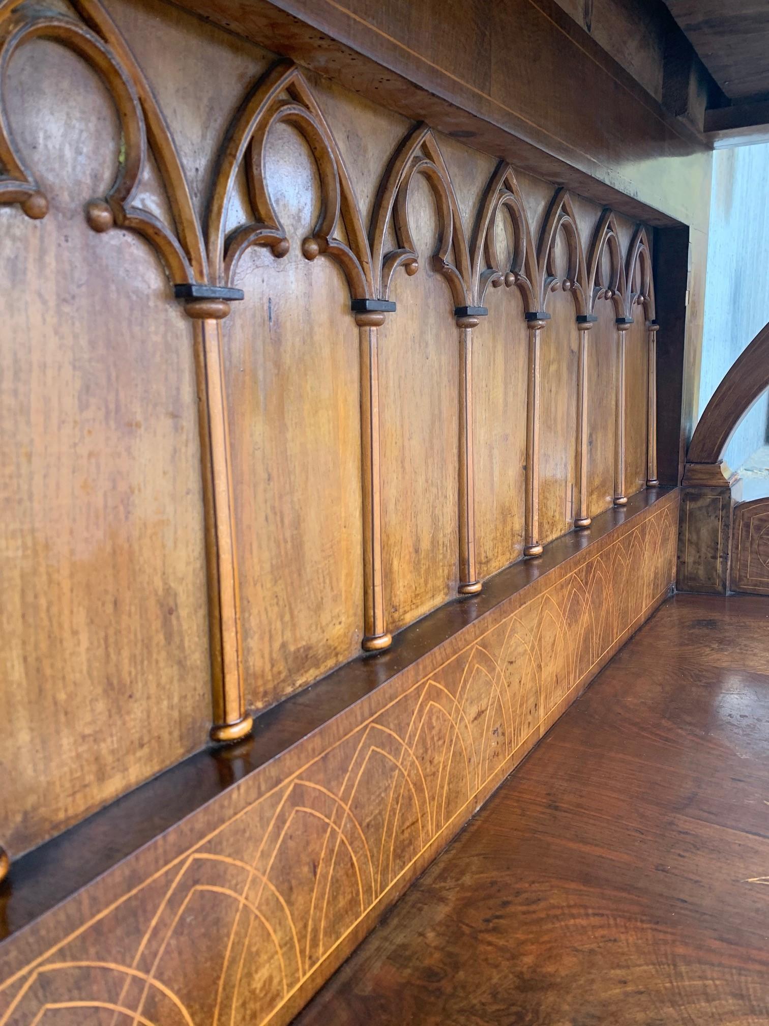 Early Biedermeier Period Walnut Console Table with Drawer, Austria, circa 1830 For Sale 7