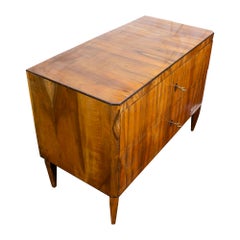 Early Biedermeier Walnut Two Drawer Commode