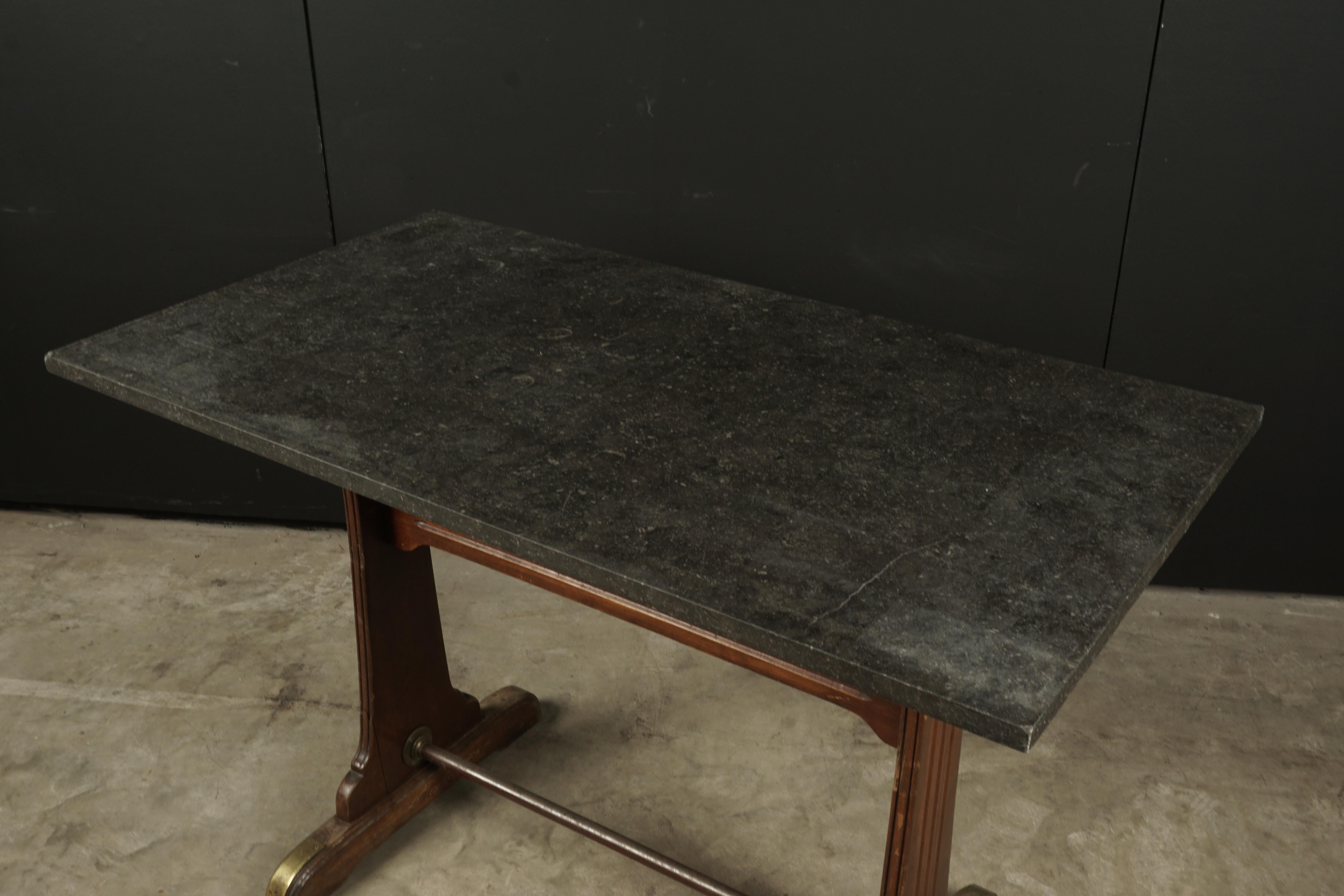European Vintage Bistro Table from France, 1950s