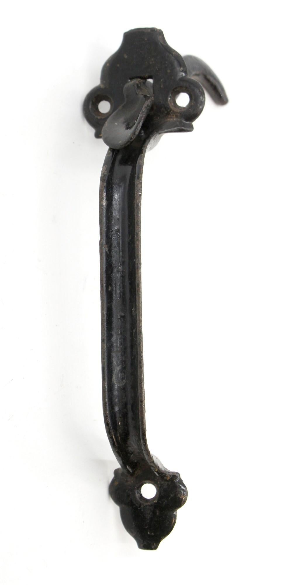 Early Black Cast Iron Thumb Latch Door Handle Set Qty Available For Sale 1