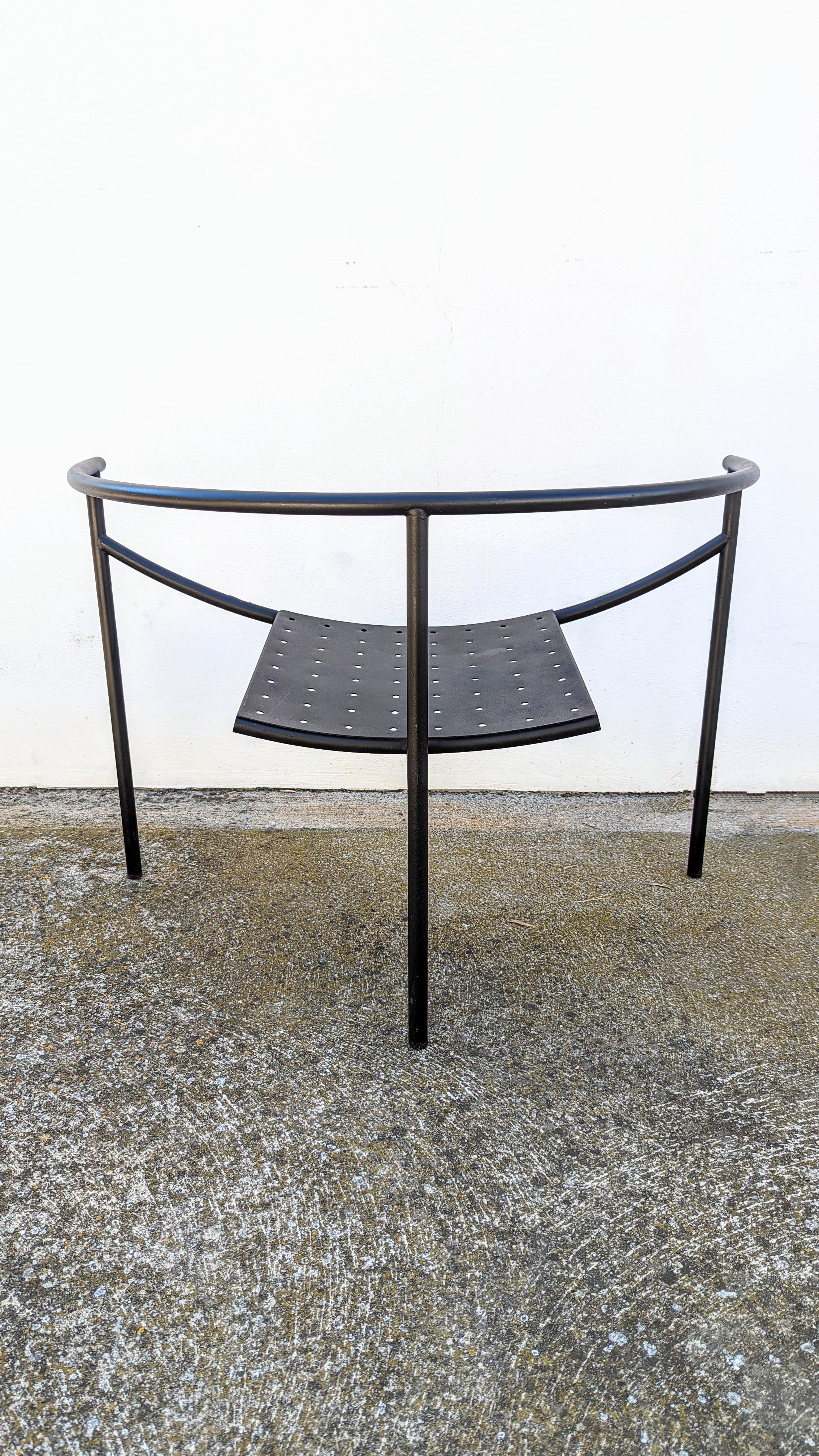 Steel Early Black Doctor Sonderbar Armchair by Philippe Starck For Sale