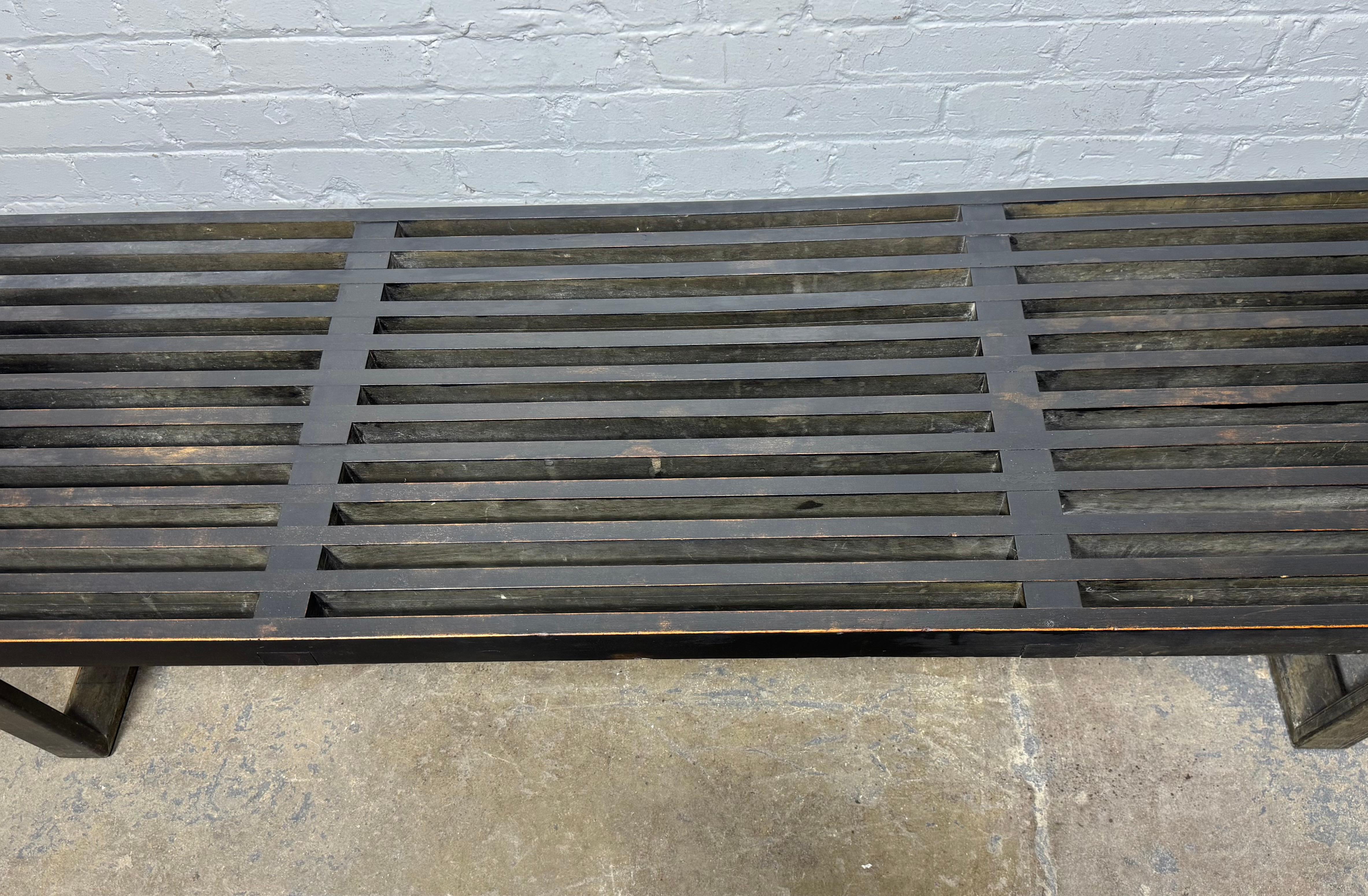 Banc à plateforme George Nelson / Herman Miller. pieds arrondis. en vente 7