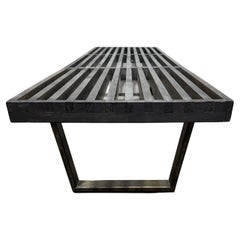 Banc à plateforme George Nelson / Herman Miller. pieds arrondis.