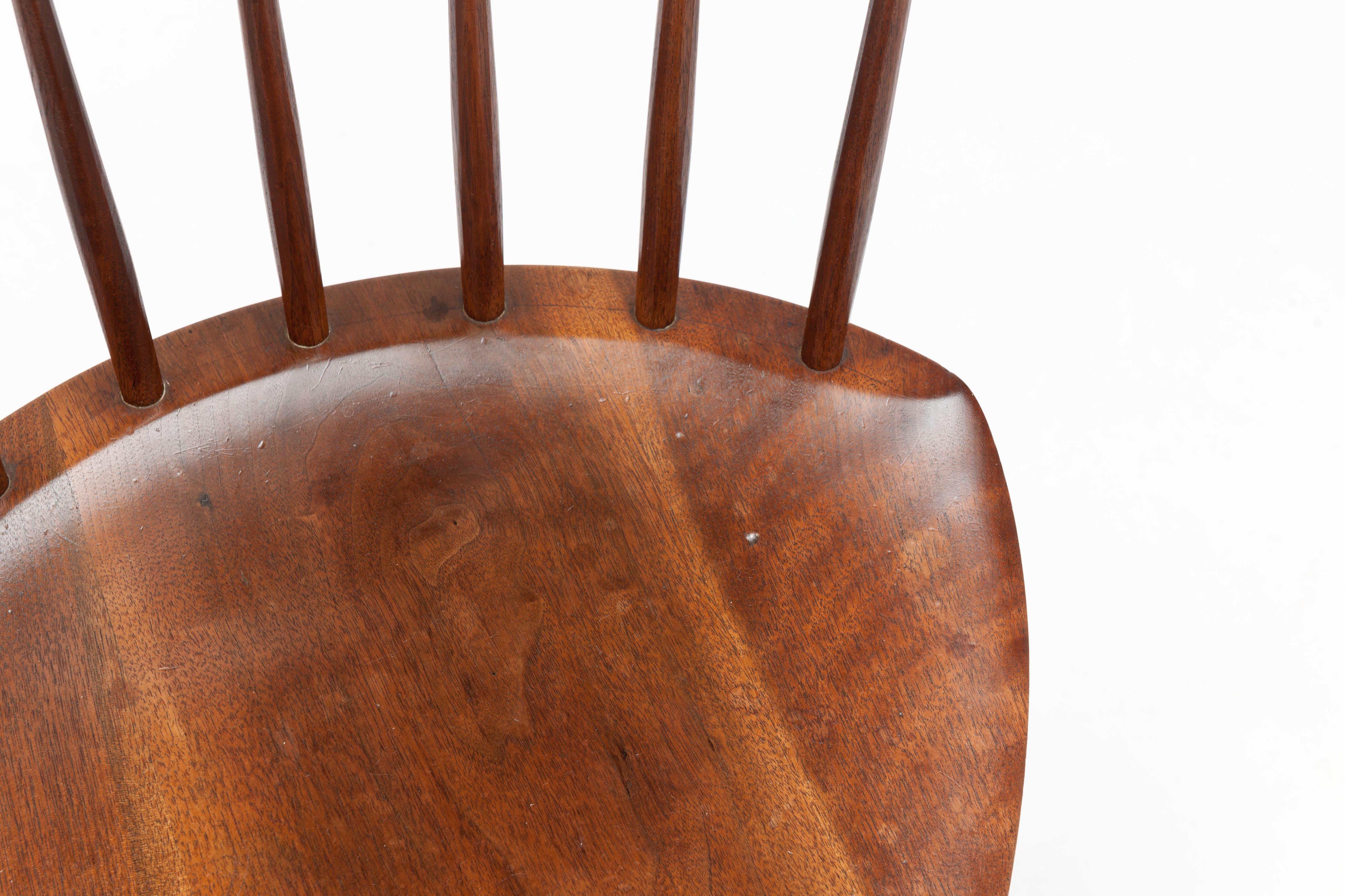 Early Black Walnut 'Mira Chair' by George Nakashima 4