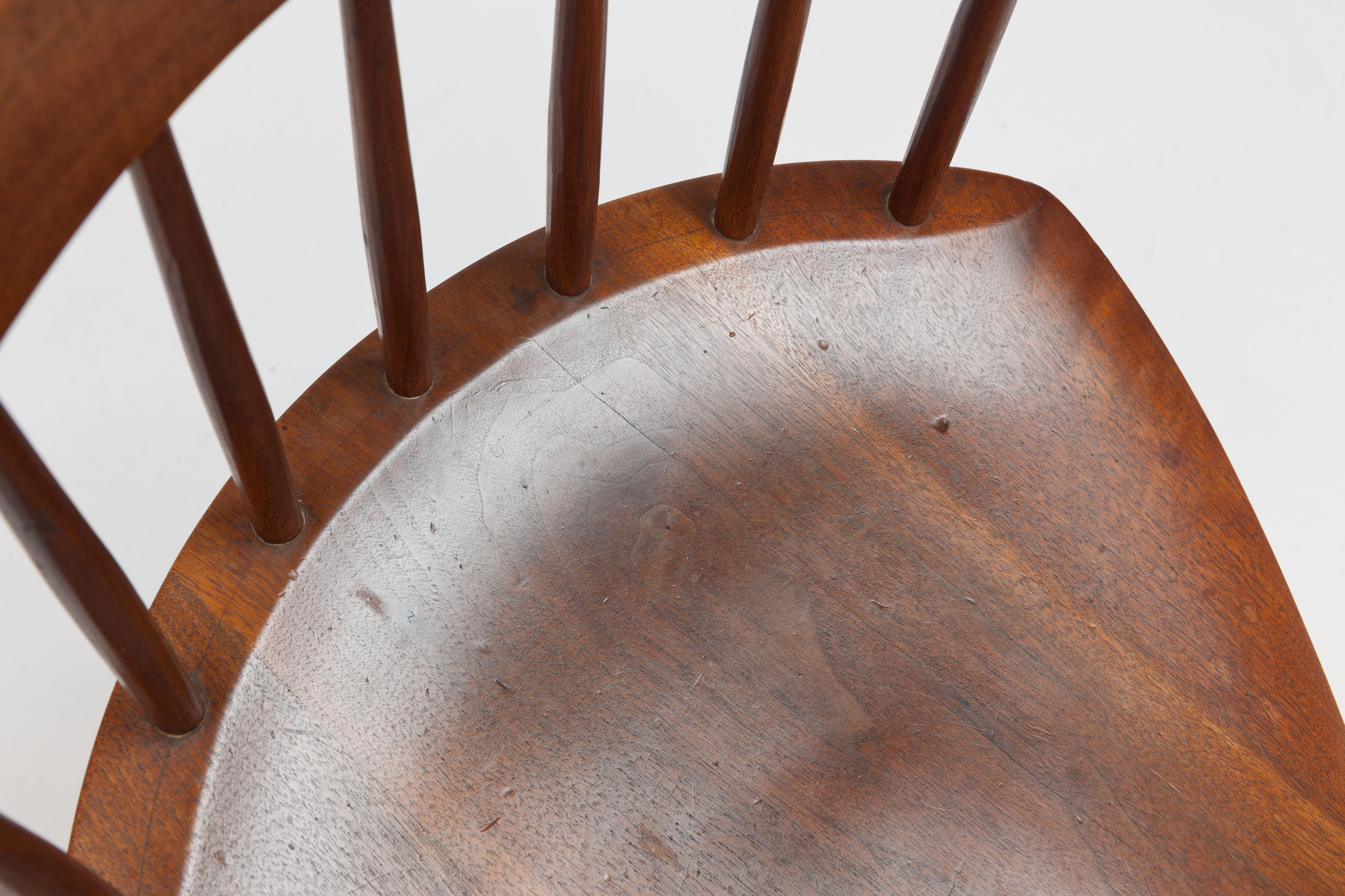 Early Black Walnut 'Mira Chair' by George Nakashima 5