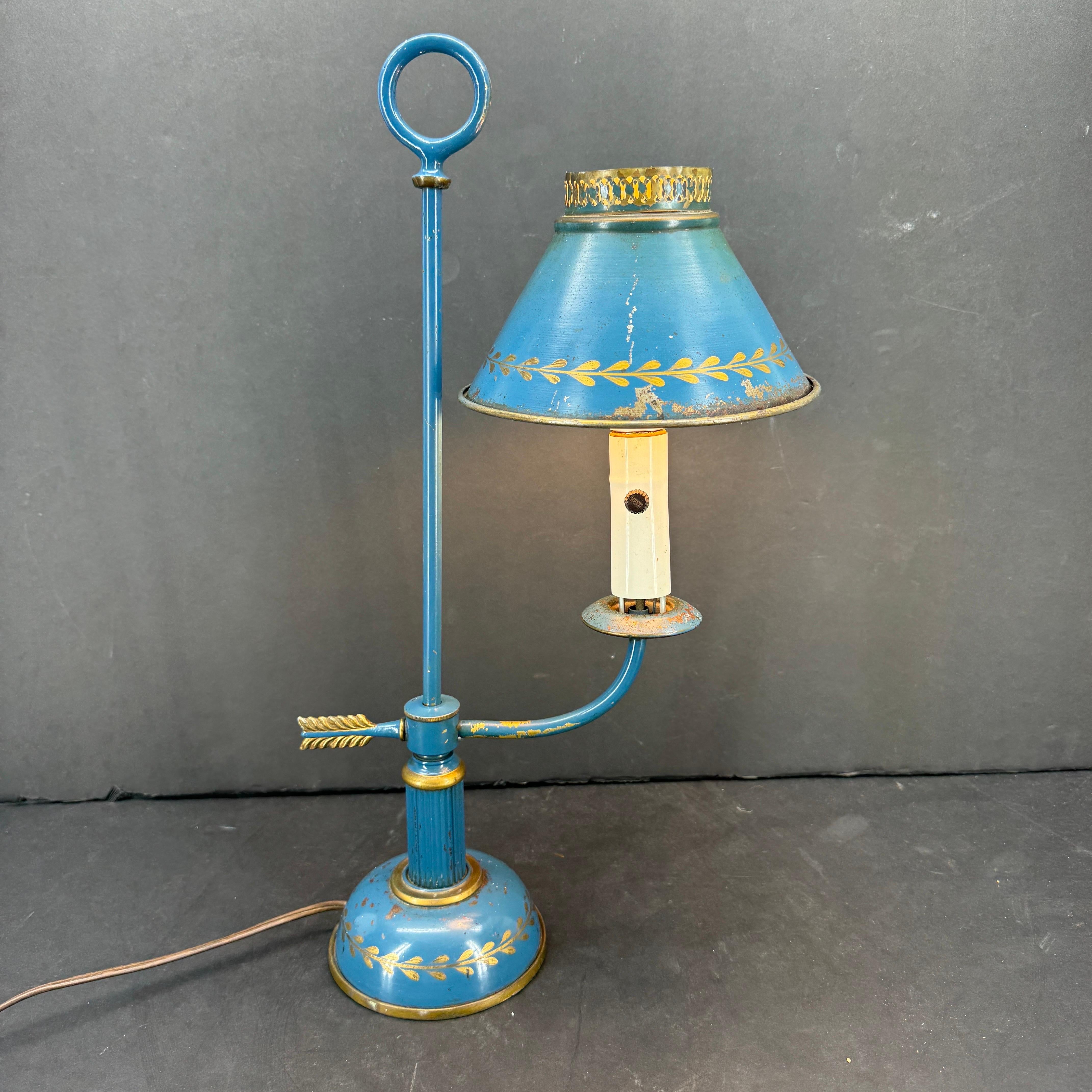 Lampe à bouillotte en bronze Napoléon III de la fin du XIXe siècle