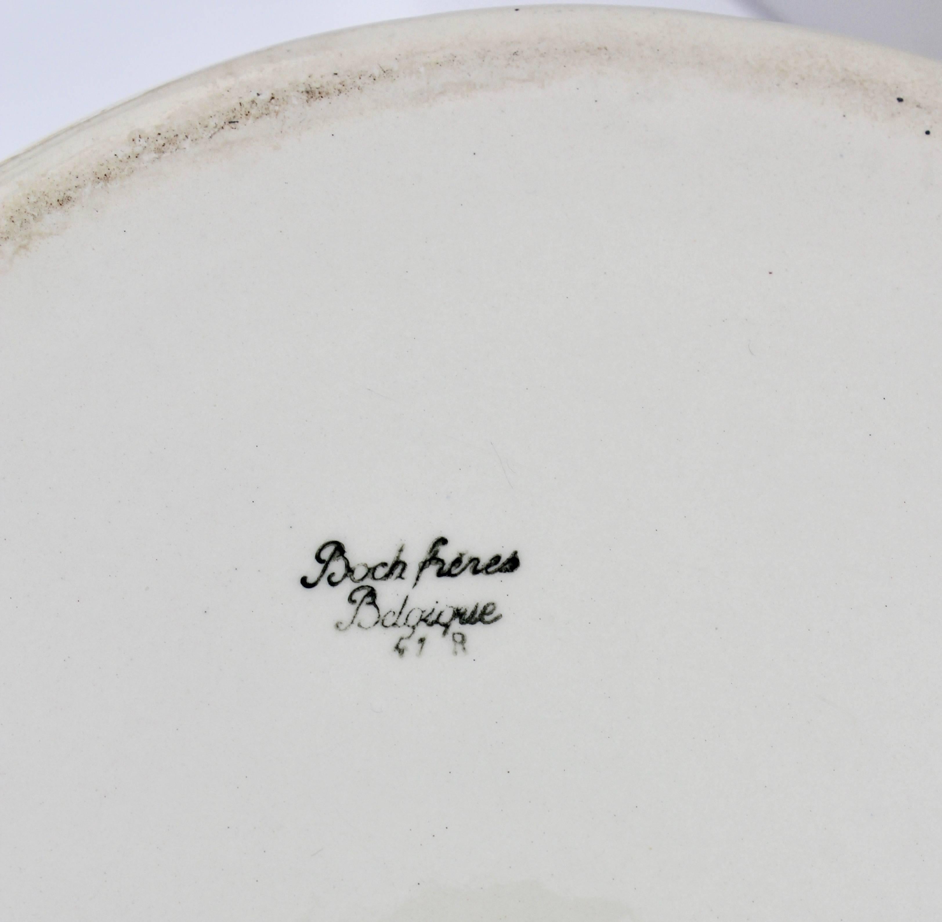 Early Boch Freres Creamware Ice Bucket; with Earliest Mark, Belgium, circa 1841 In Good Condition In Verviers, BE