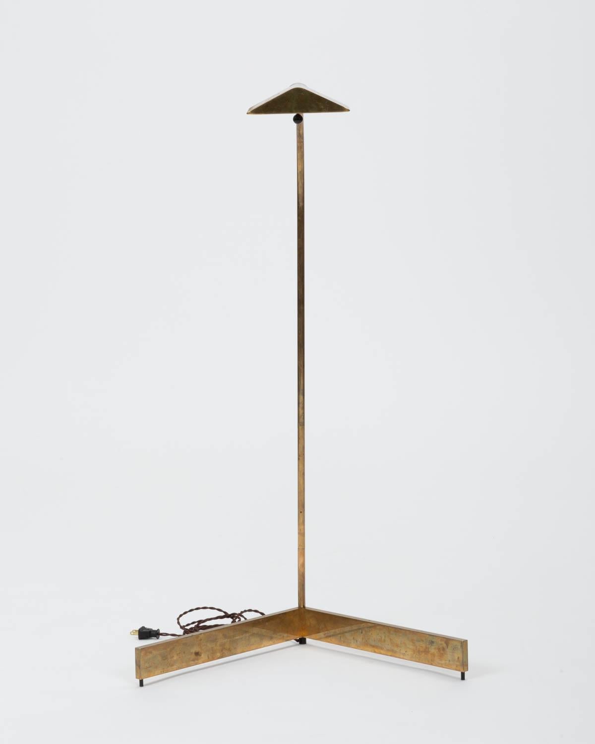 Mid-Century Modern Cedric Hartman Early Brass Floor Lamp