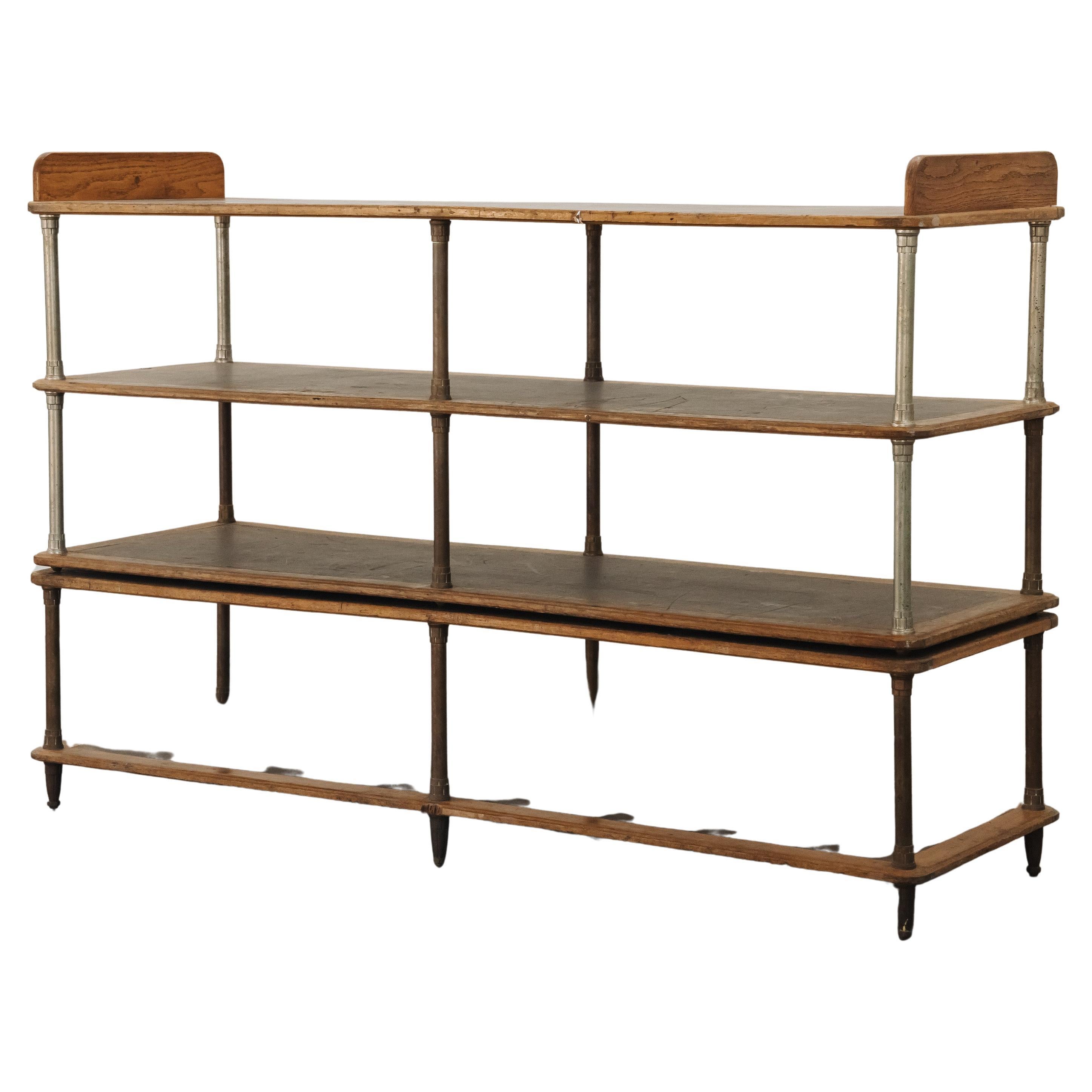 Early Brass Shop Display Table From France, Circa 1950 For Sale