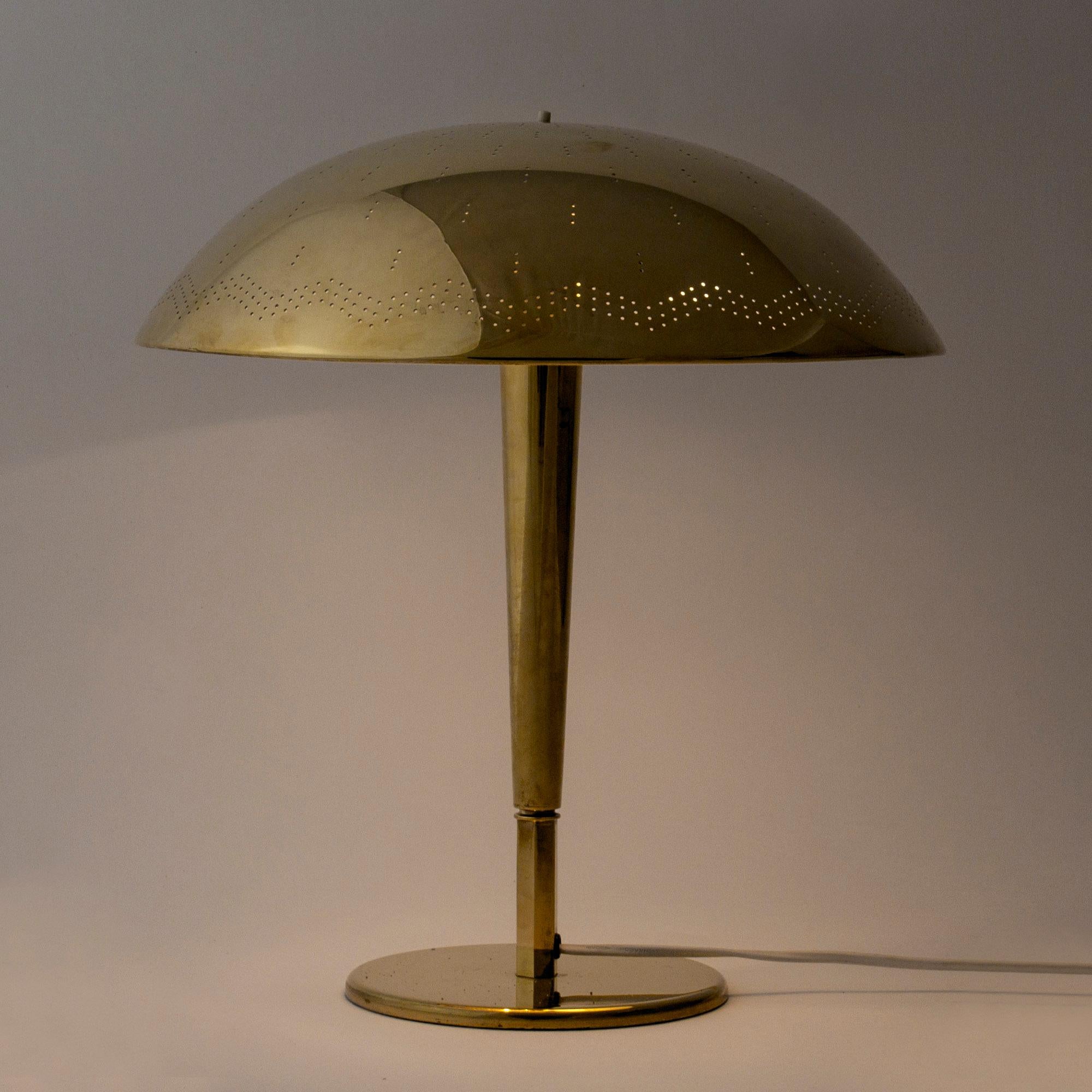 Early Brass table Lamp #5061 by Paavo Tynell for Taito Oy, Finland, 1940s 2