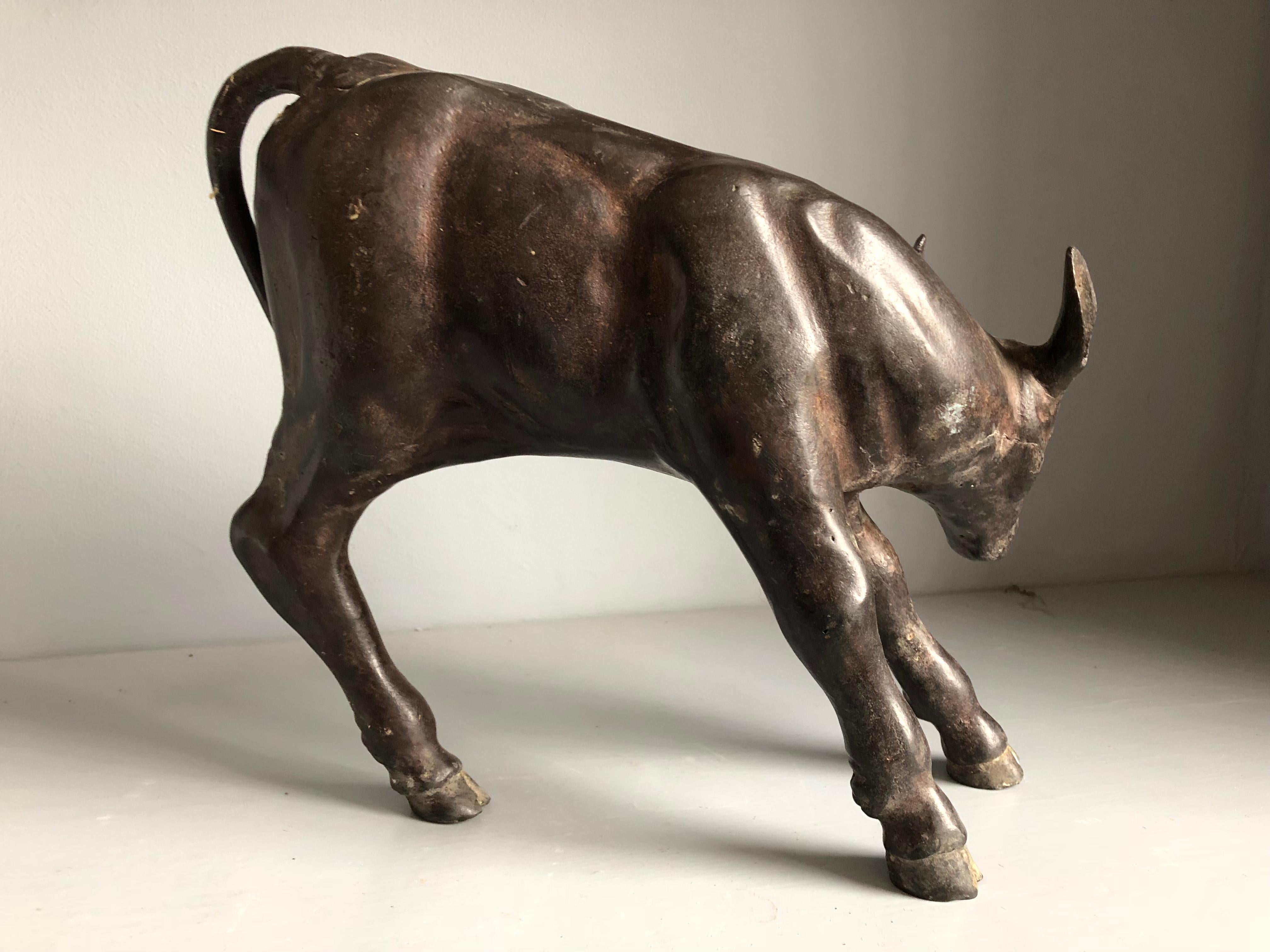 Cast Early Bronze Calf, 18th Century French