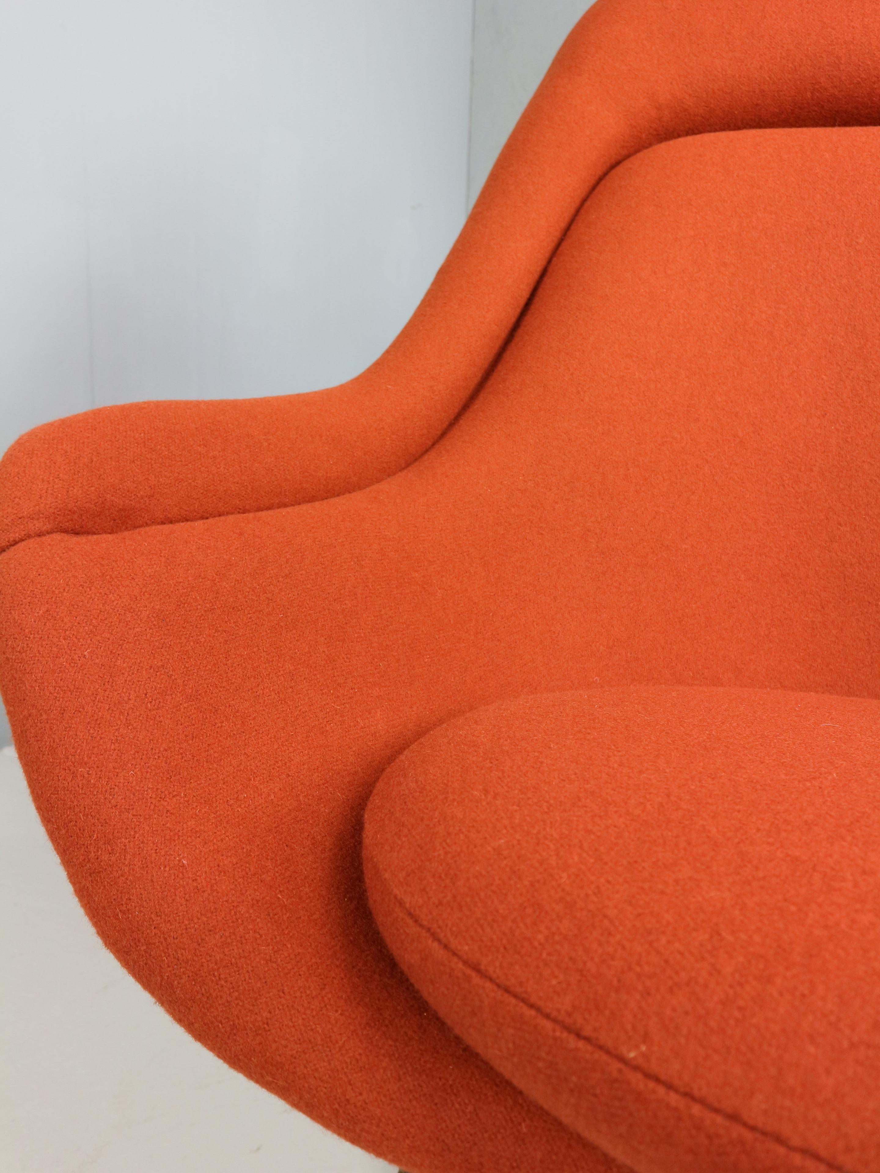 Sedia da salotto in bronzo di Warren Platner per Knoll degli anni '60 in rosso ruggine in vendita 4