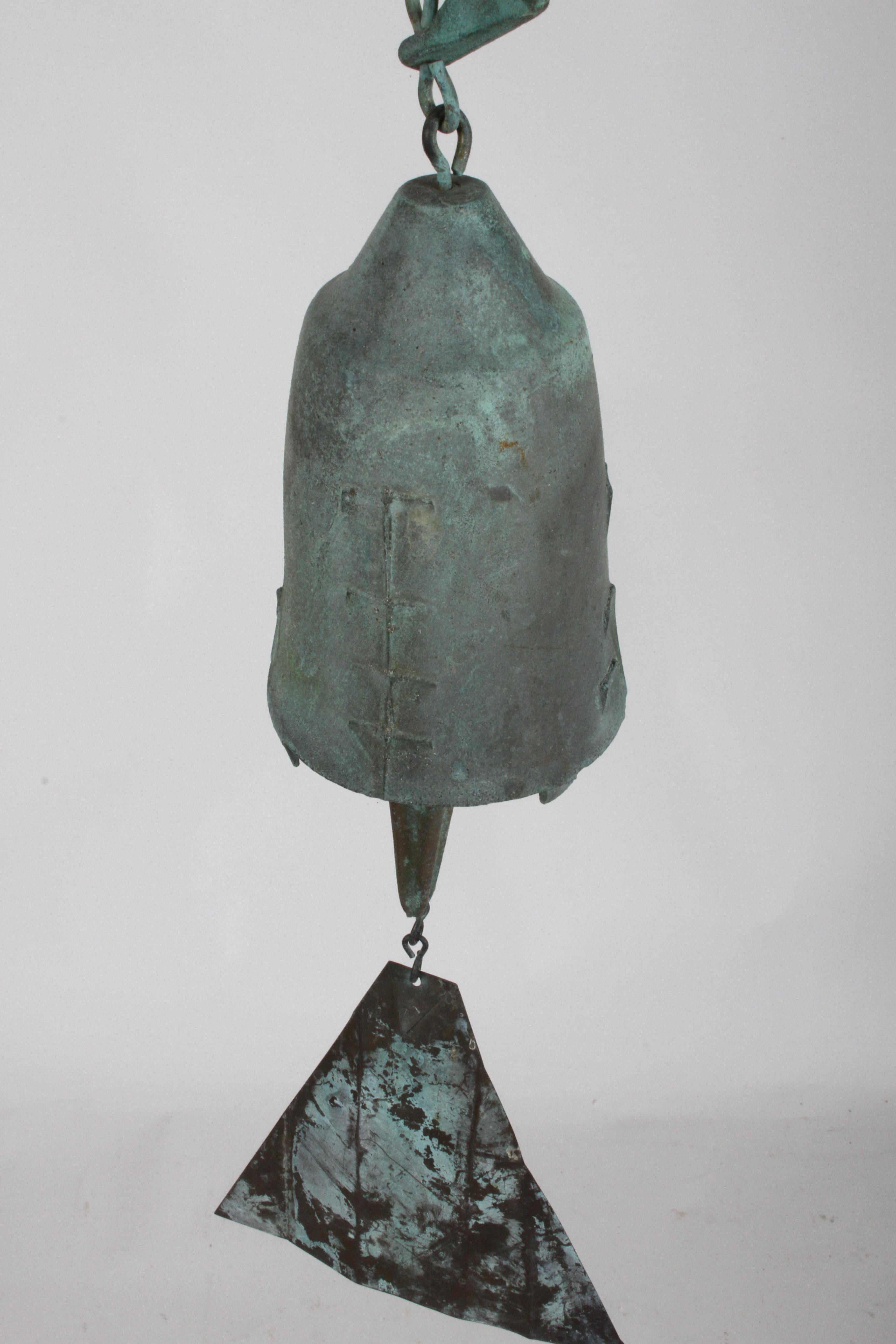 Early Bronze Sculptural Wind Chime or Bell by Paolo Soleri, Mid-Century Modern 2
