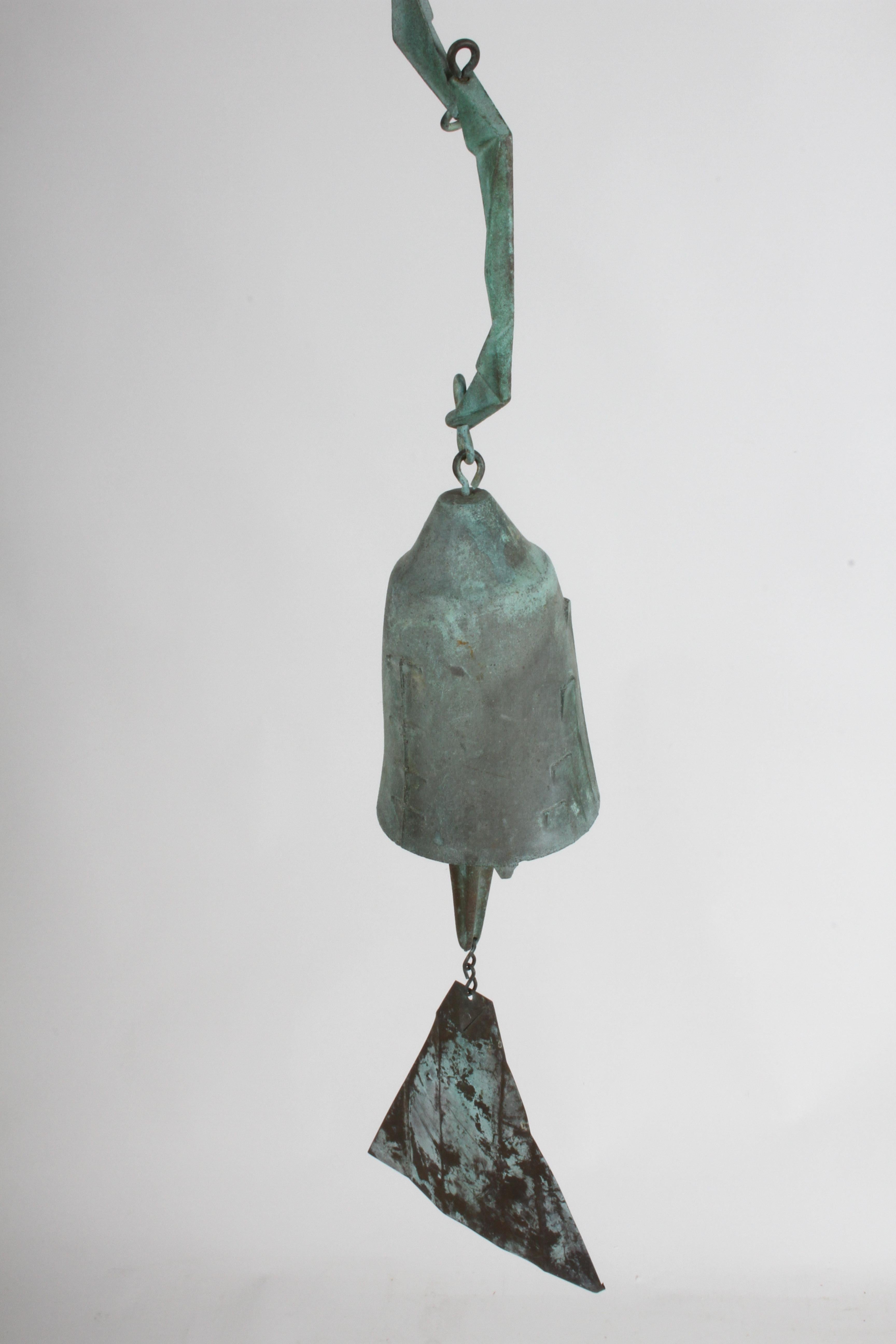 Early Bronze Sculptural Wind Chime or Bell by Paolo Soleri, Mid-Century Modern 4