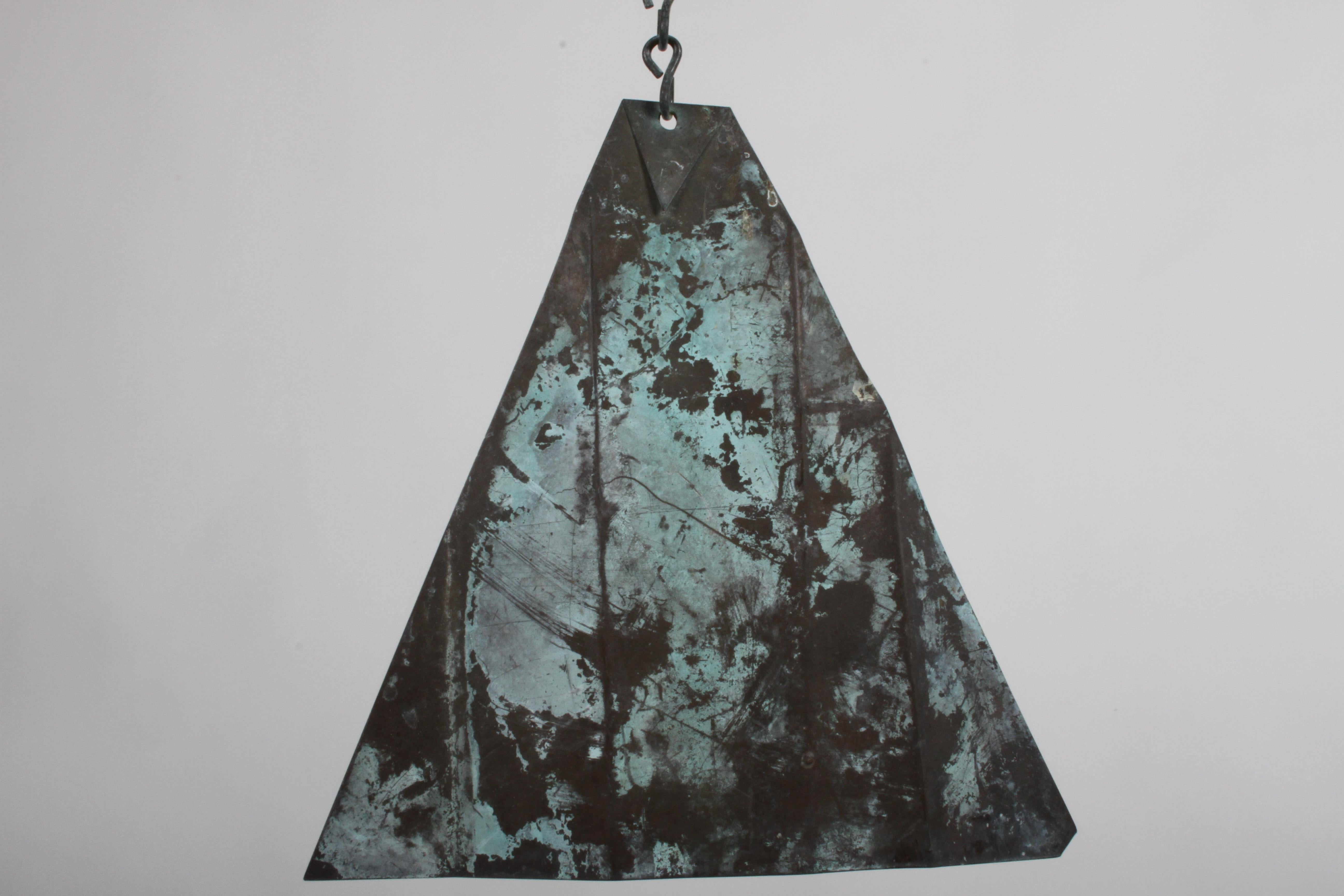 American Early Bronze Sculptural Wind Chime or Bell by Paolo Soleri, Mid-Century Modern