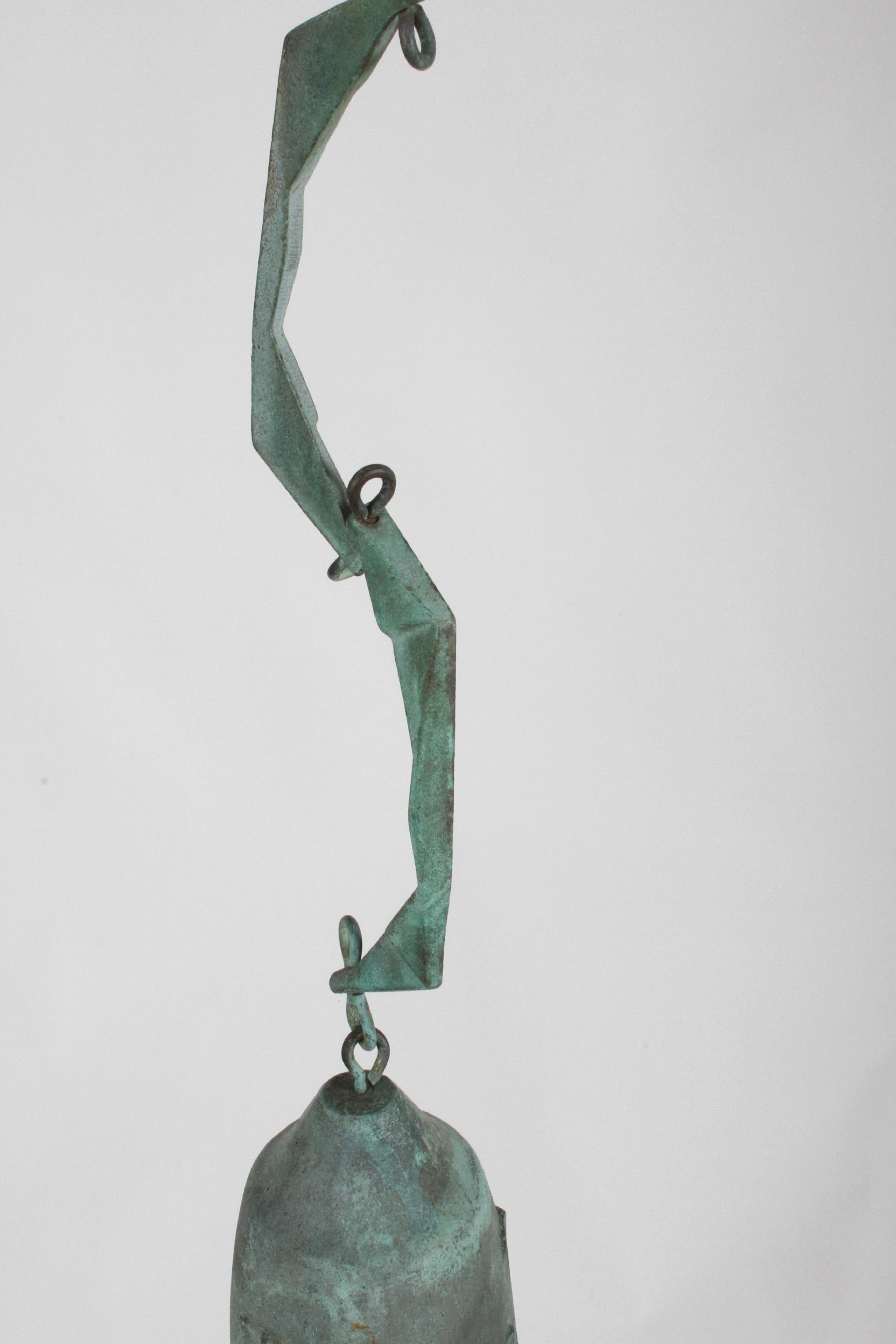 Early Bronze Sculptural Wind Chime or Bell by Paolo Soleri, Mid-Century Modern In Good Condition In St. Louis, MO