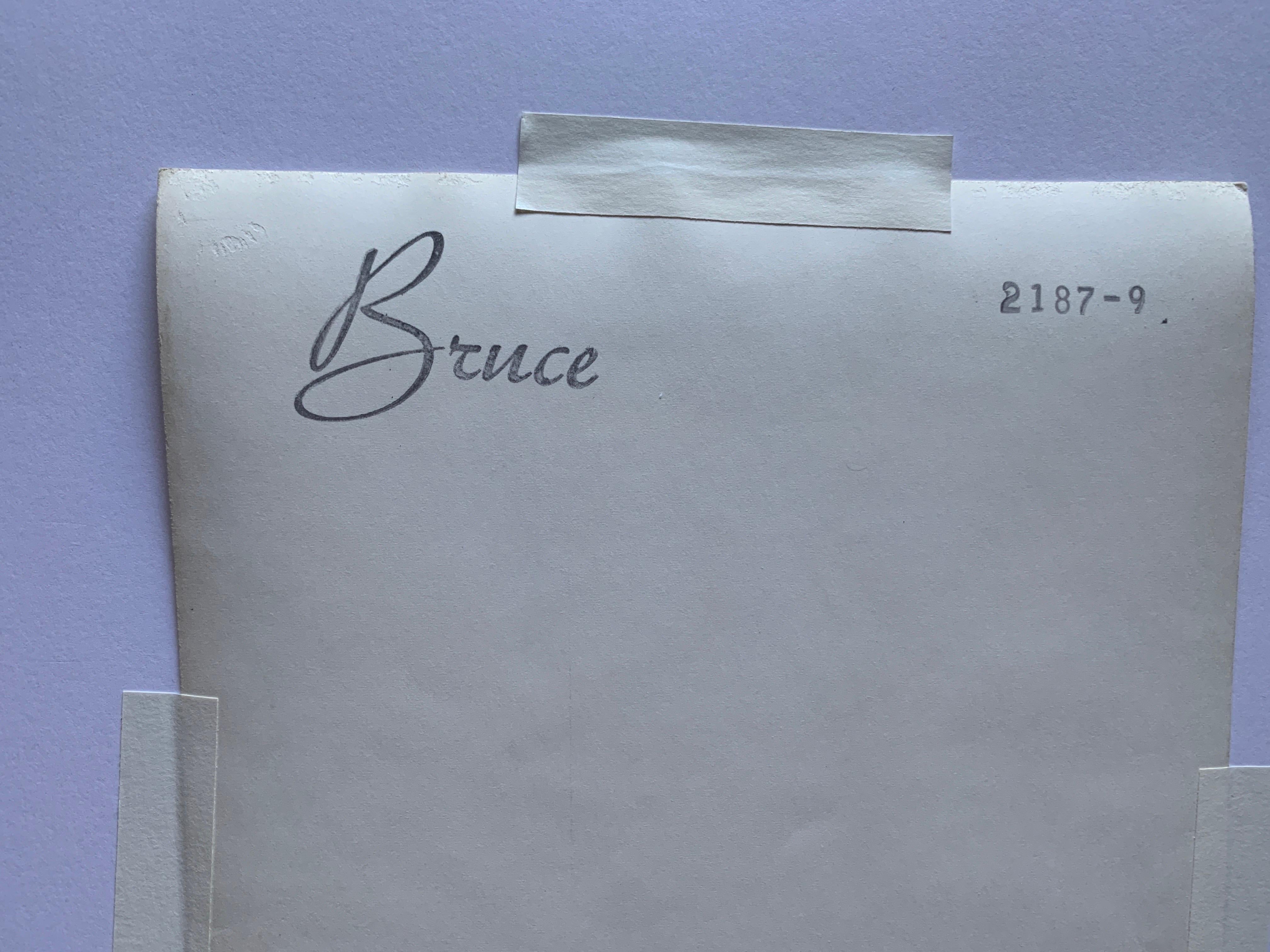 Fotografía en blanco y negro de un modelo masculino de Bruce of Los Angeles Orig Hecho a mano en venta