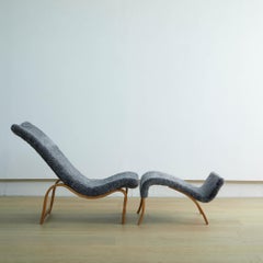 Früher Bruno Mathsson Pernilla Stuhl und Ottomane