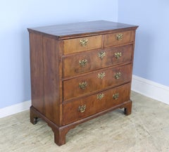 Early Burl Walnut Veneered Chest of Drawers,  George I Period