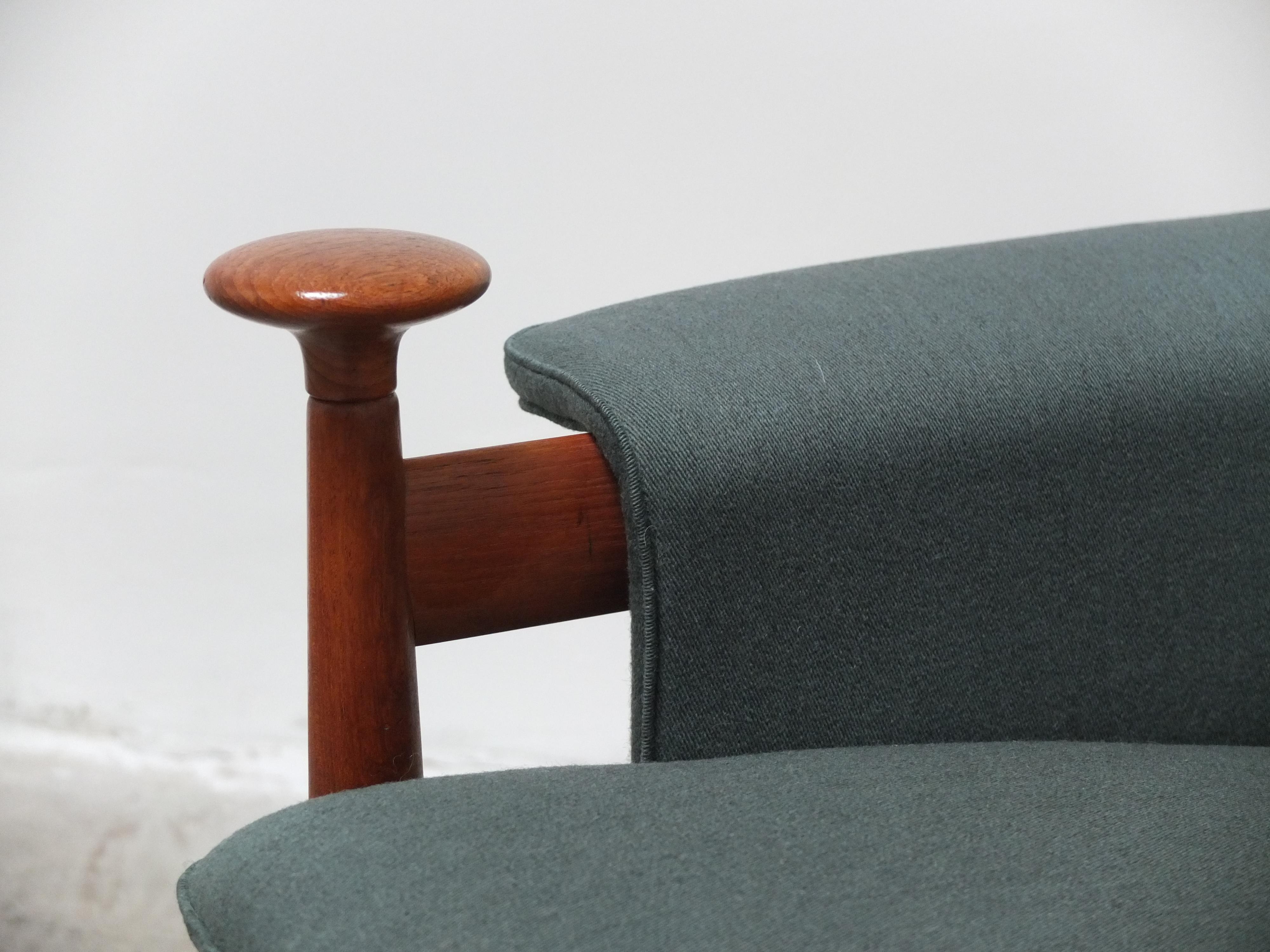 Early 'Bwana' Lounge Chair by Finn Juhl for France & Son, 1962 For Sale 3