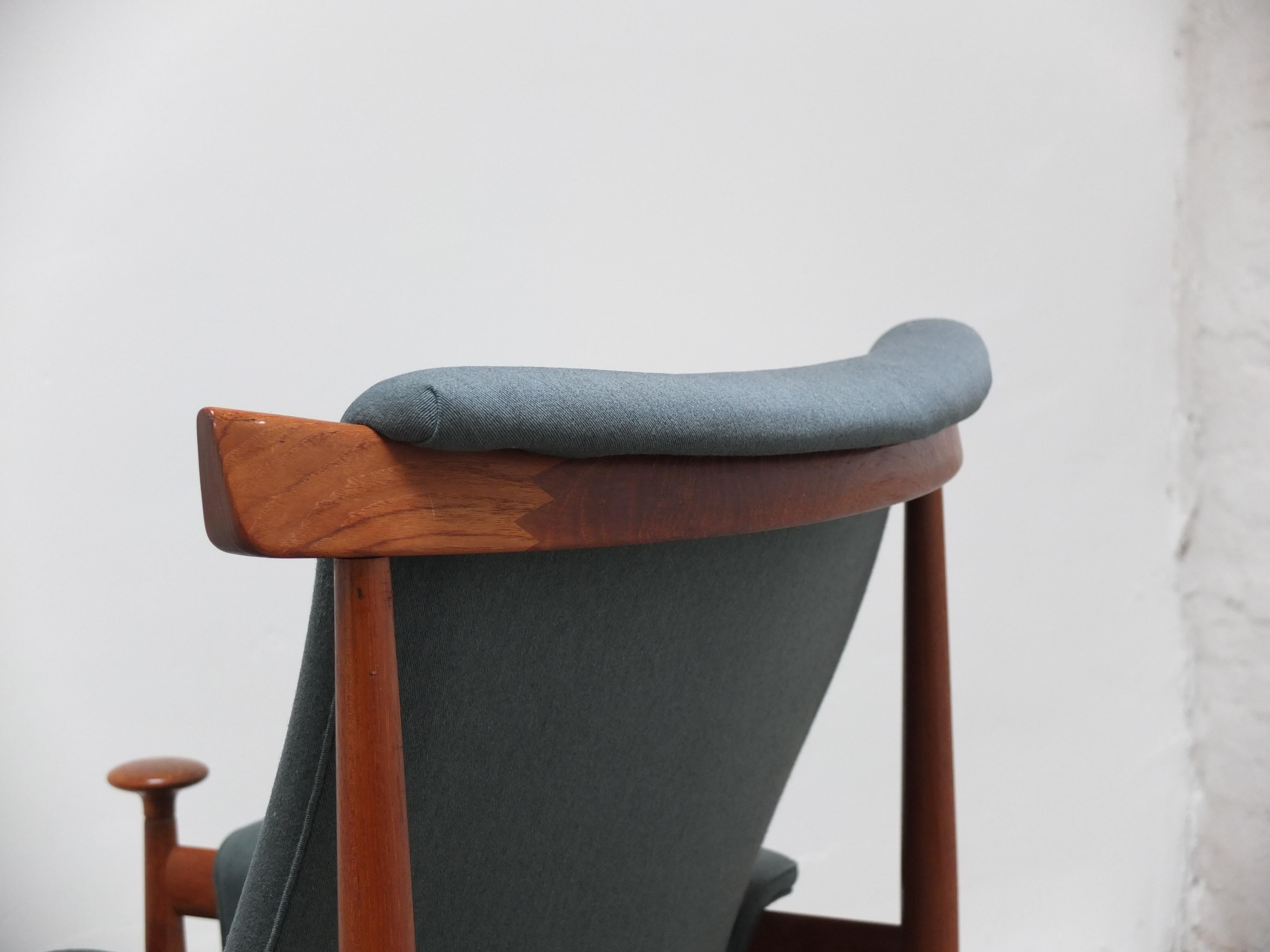 Early 'Bwana' Lounge Chair by Finn Juhl for France & Son, 1962 For Sale 9