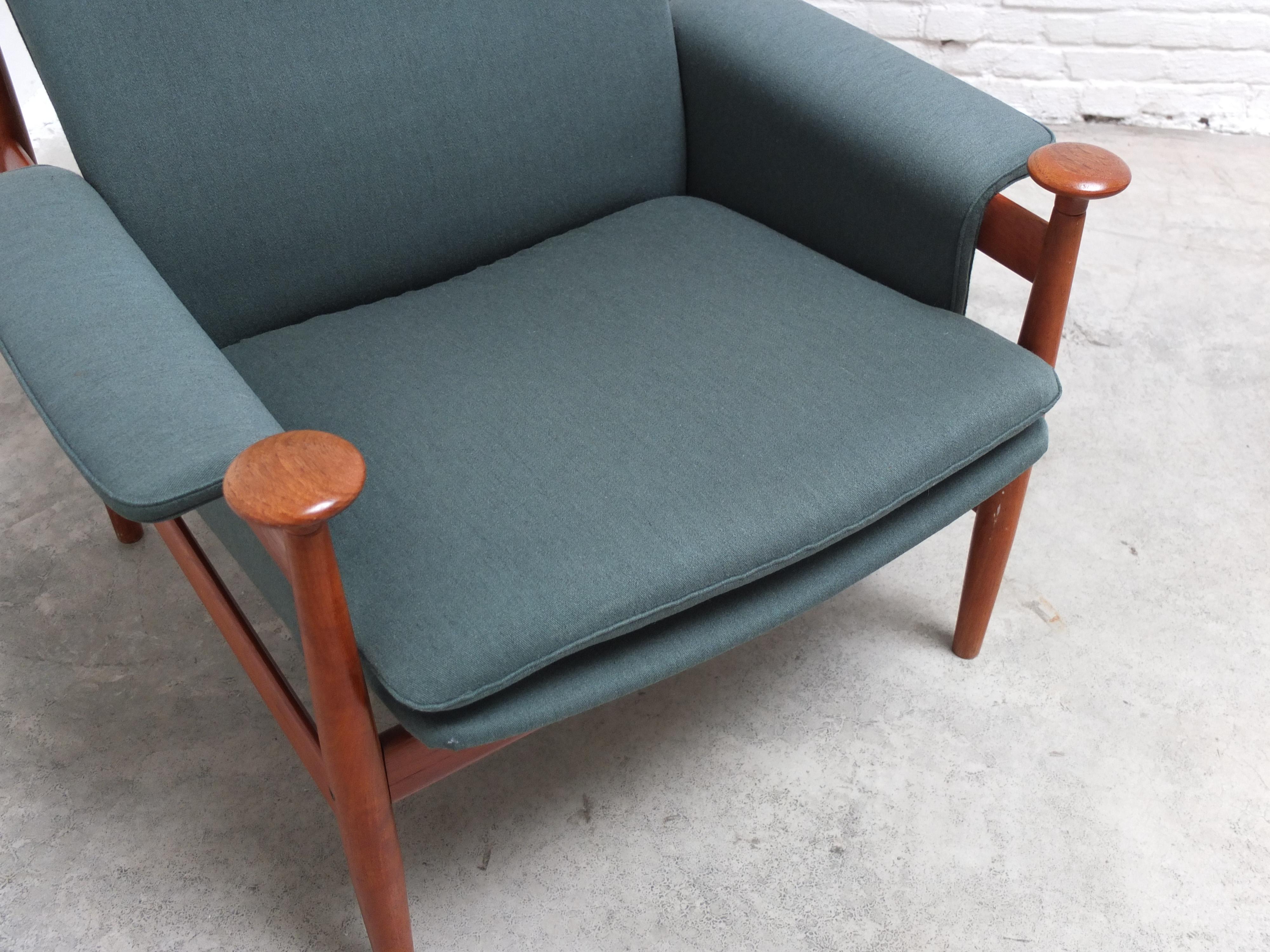 Early 'Bwana' Lounge Chair by Finn Juhl for France & Son, 1962 For Sale 2
