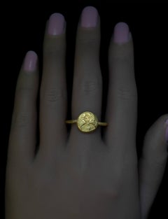 Early Byzantine Gold Ring with Christ c. 6th Century AD