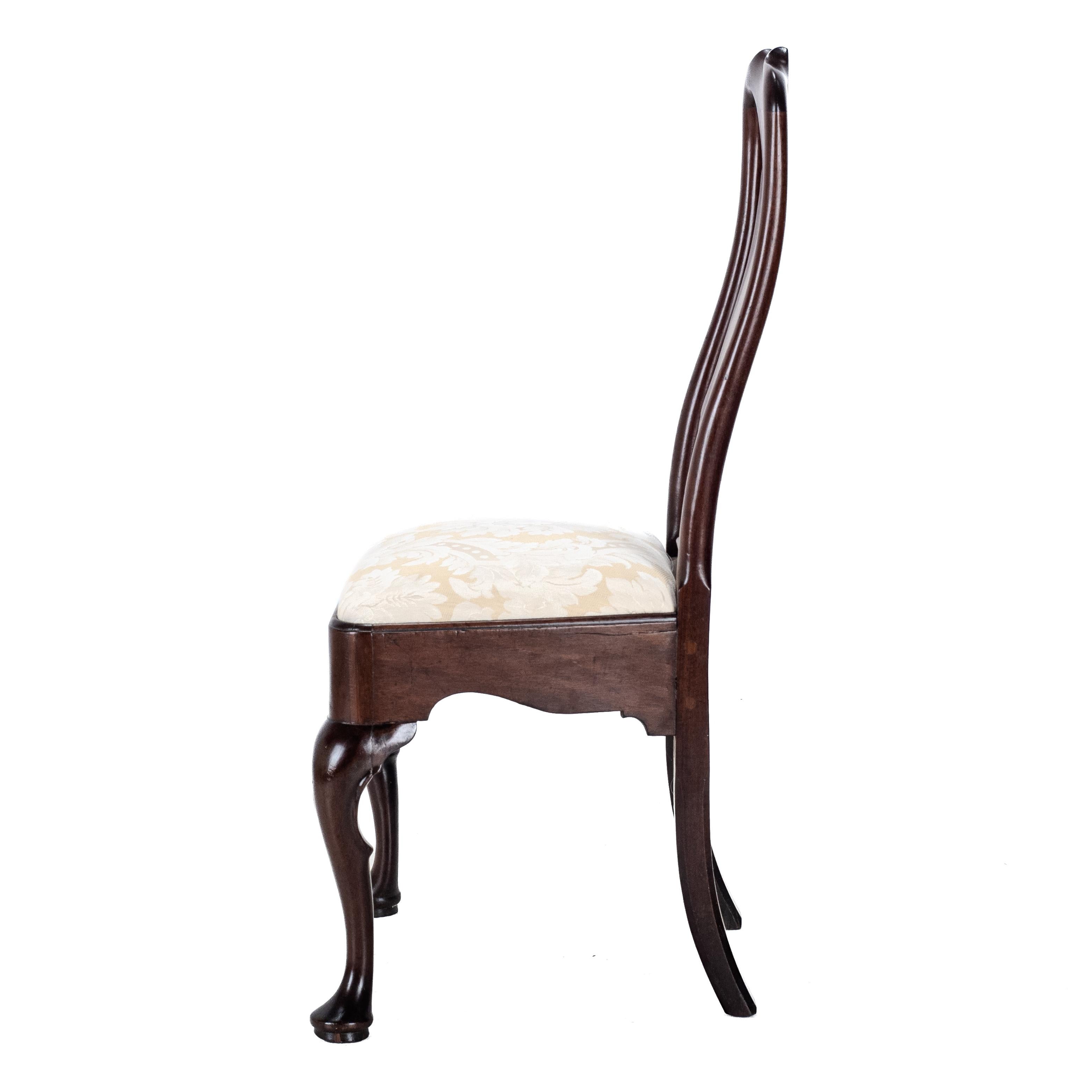 Chaise d'appoint en acajou A.I.C1720 (Georgian Queen Anne Dining) 4