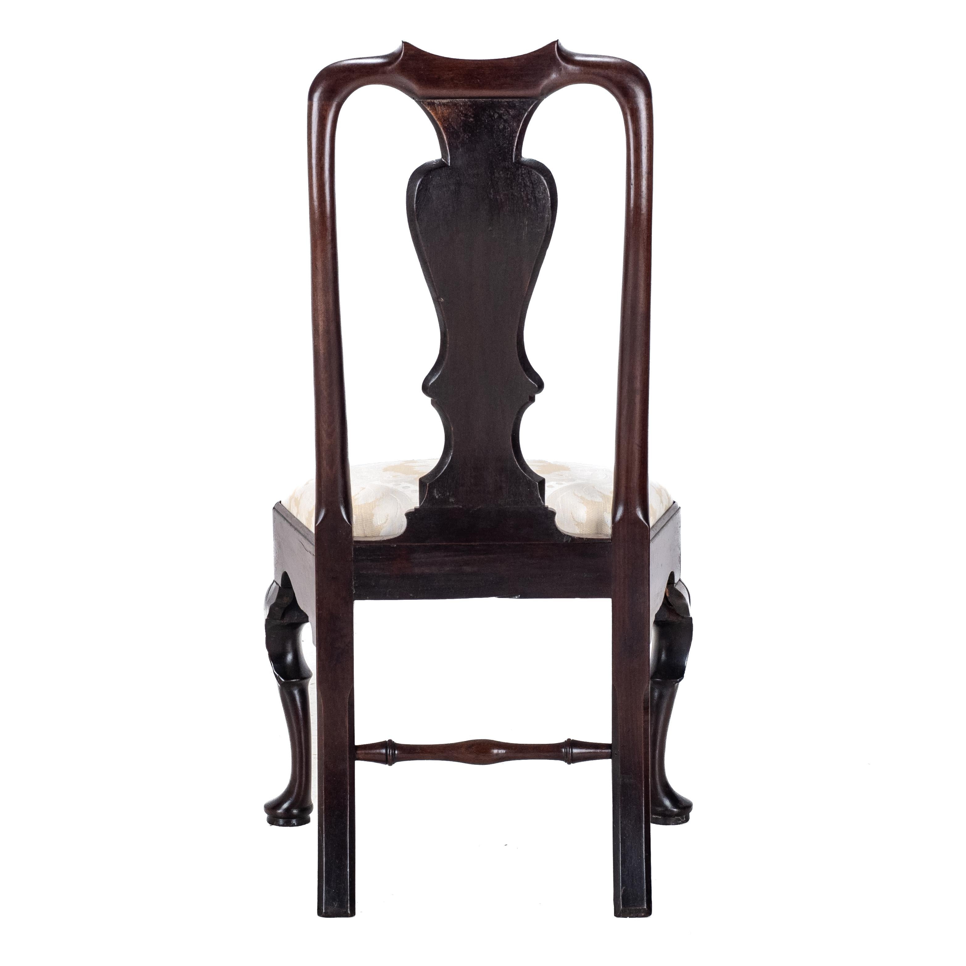 Chaise d'appoint en acajou A.I.C1720 (Georgian Queen Anne Dining) 5