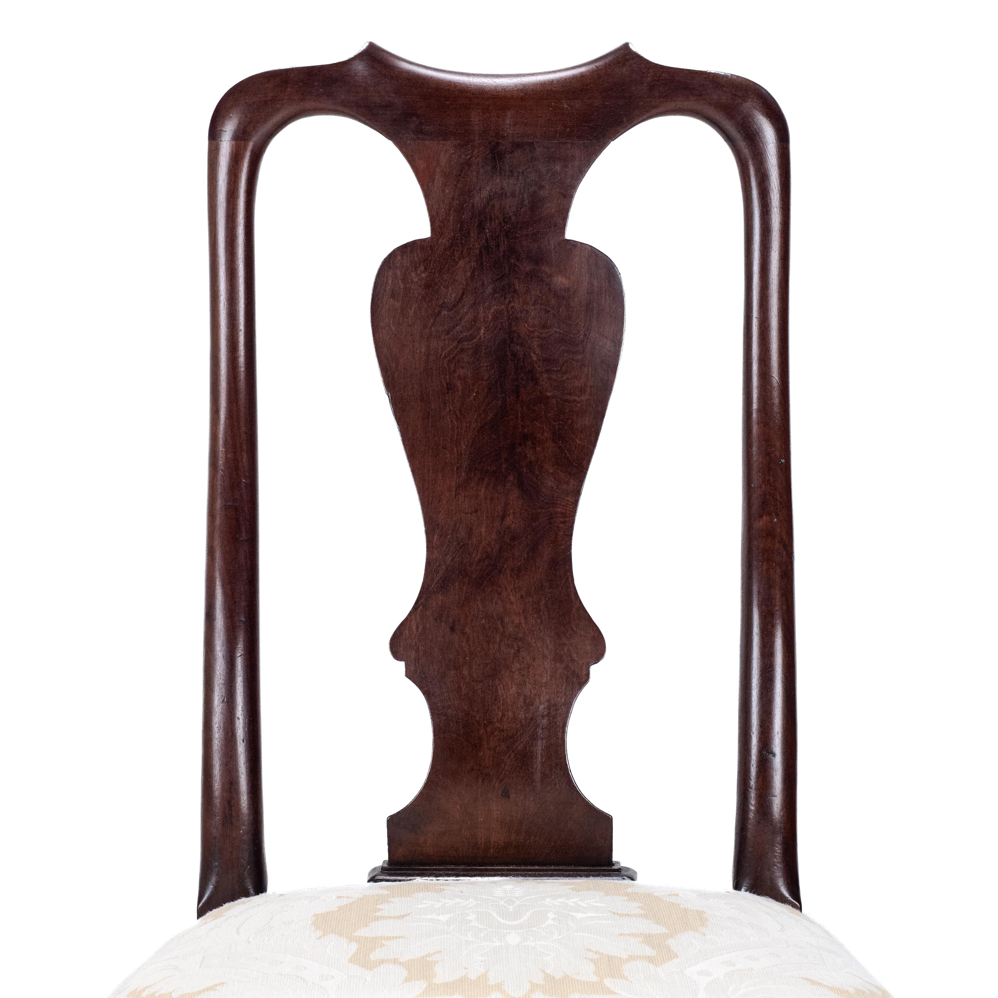 Chaise d'appoint en acajou A.I.C1720 (Georgian Queen Anne Dining) 7