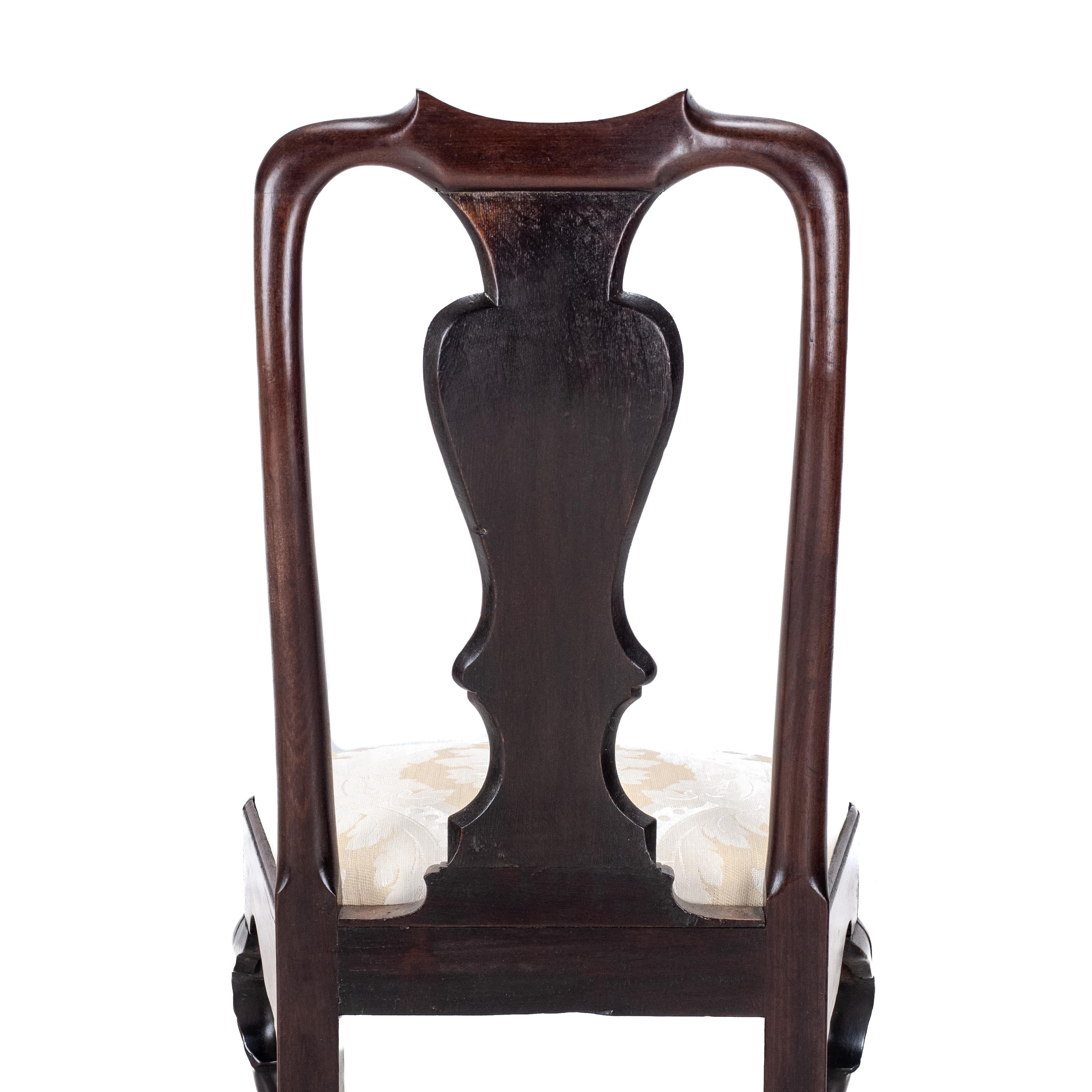 Chaise d'appoint en acajou A.I.C1720 (Georgian Queen Anne Dining) 8