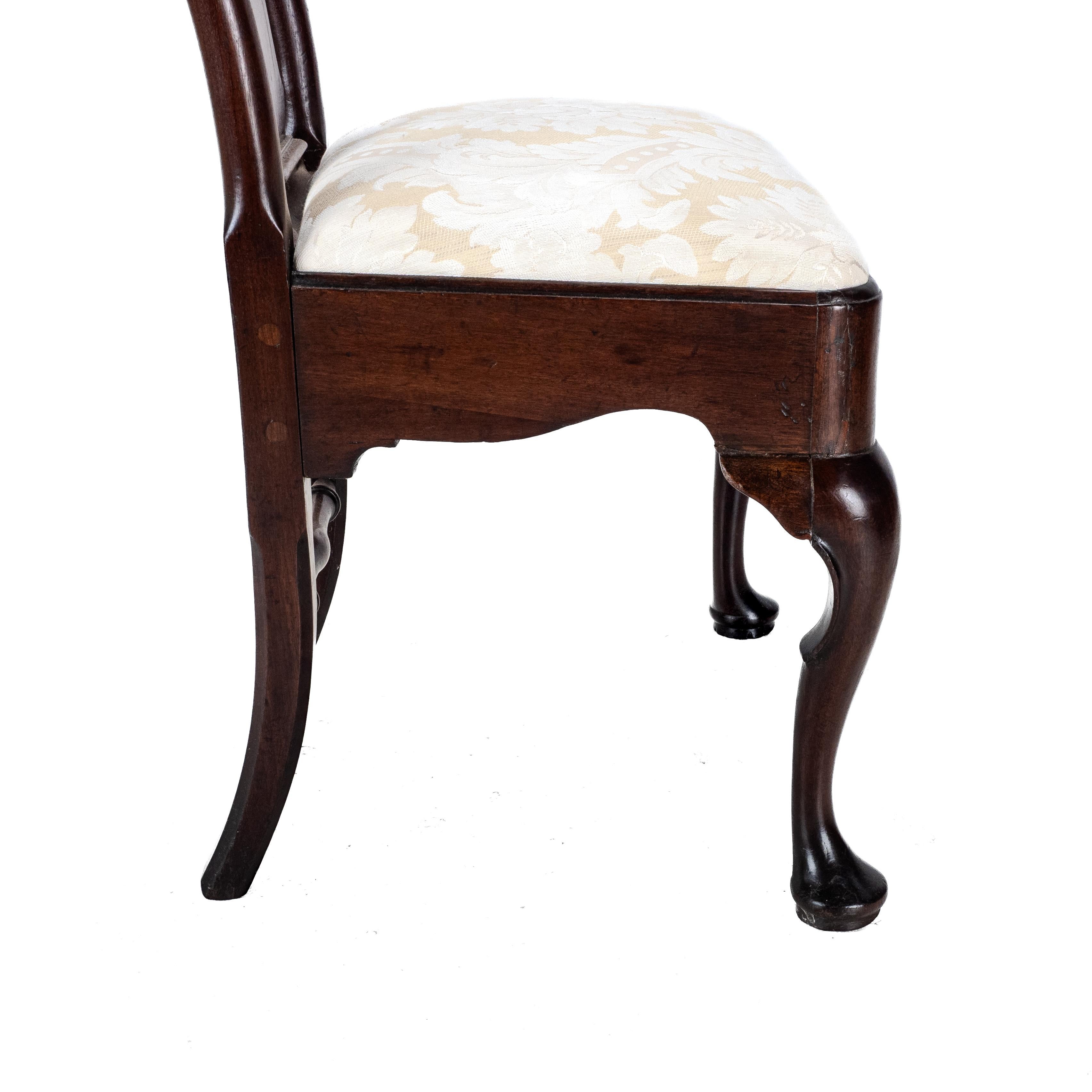 Chaise d'appoint en acajou A.I.C1720 (Georgian Queen Anne Dining) 12