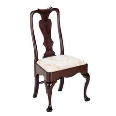 Chaise d'appoint en acajou A.I.C1720 (Georgian Queen Anne Dining)
