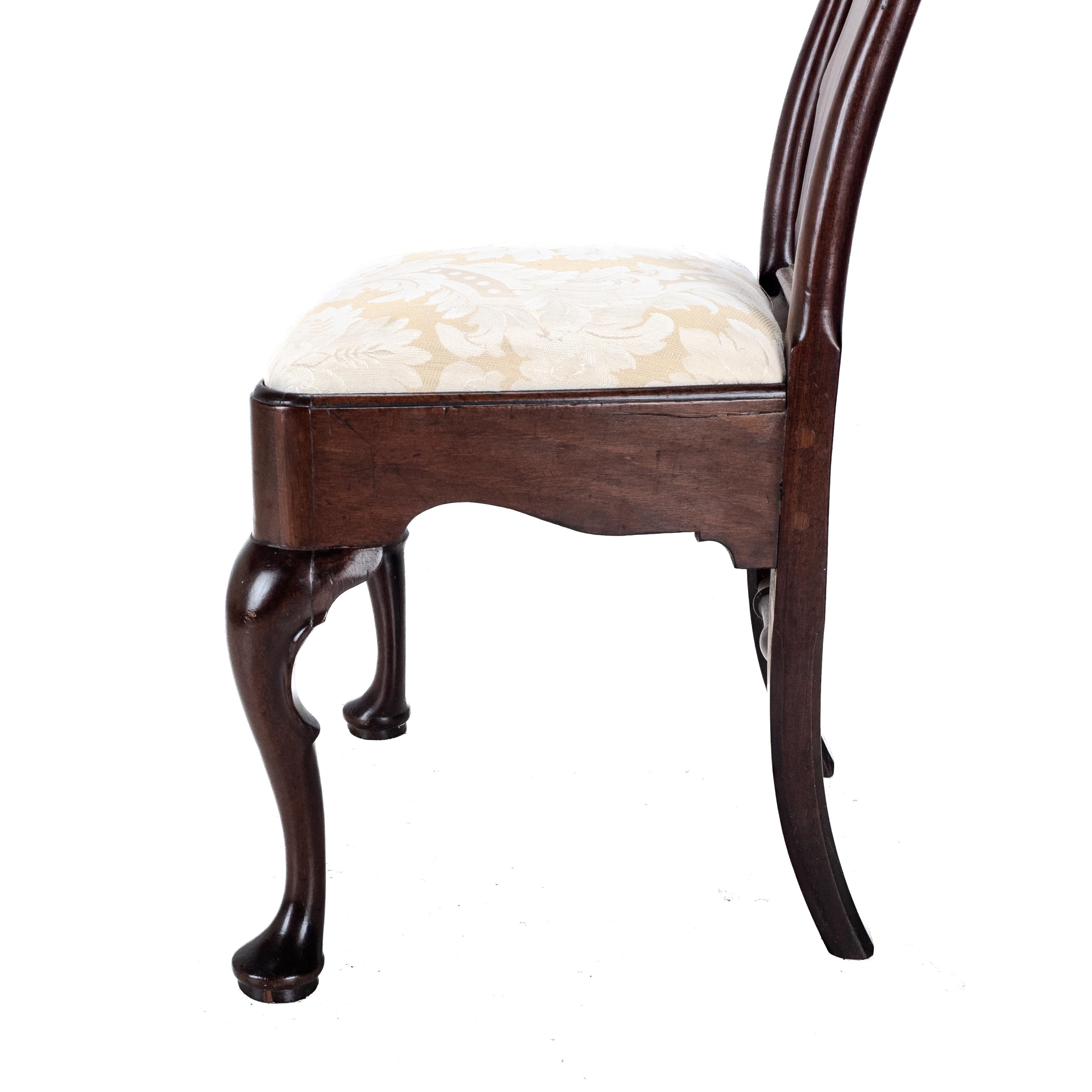 Chaise d'appoint en acajou A.I.C1720 (Georgian Queen Anne Dining) 14