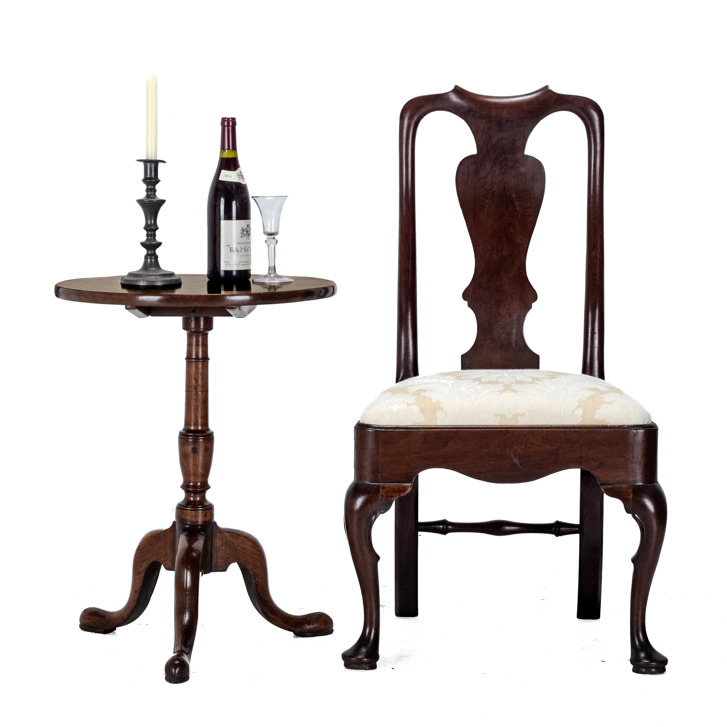Chaise d'appoint en acajou A.I.C1720 (Georgian Queen Anne Dining) Bon état à Leeds, GB