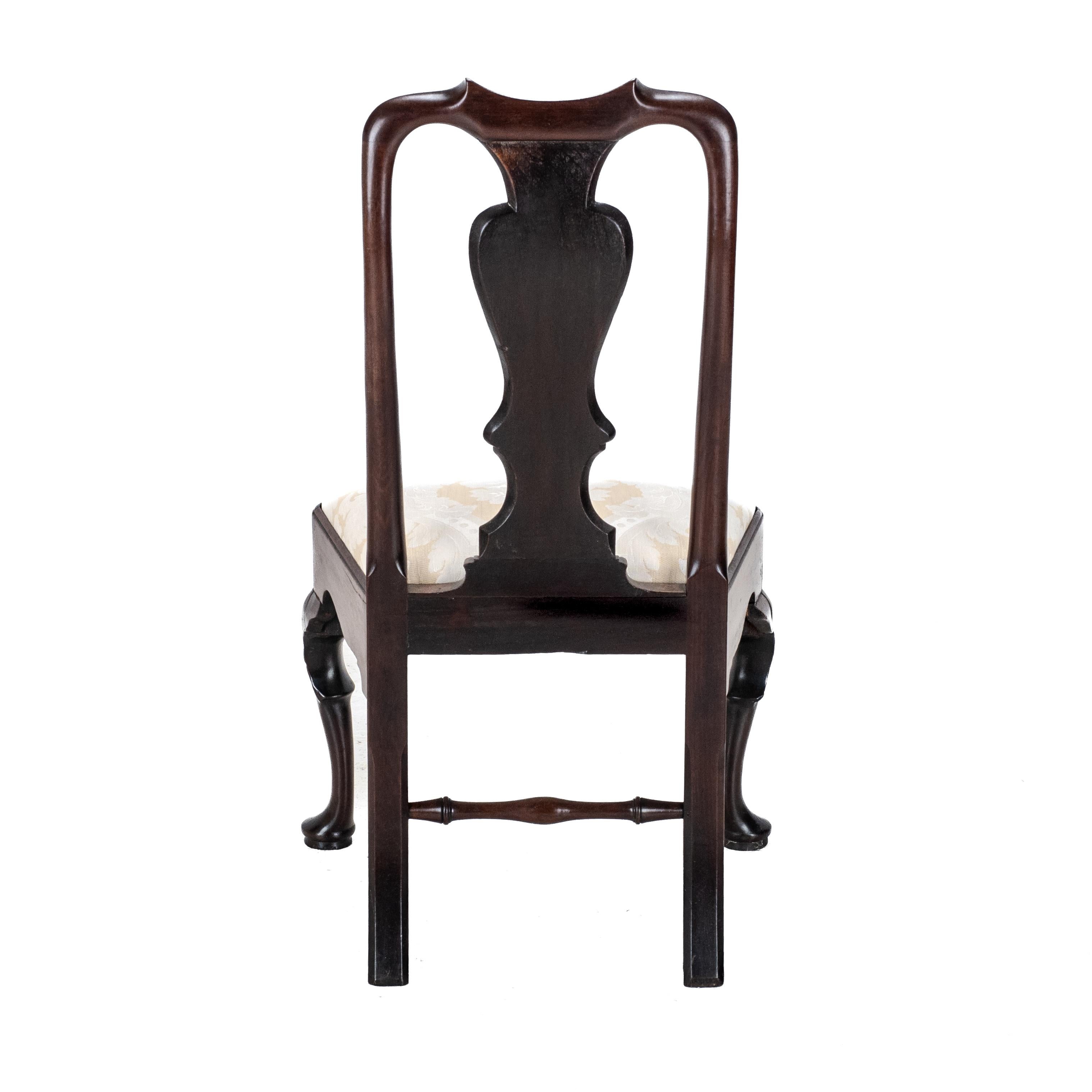 Chaise d'appoint en acajou A.I.C1720 (Georgian Queen Anne Dining) 1