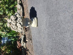 Early C1930 Cast Stone Garden Ornament Fruit In an Urn Grapes Pears Flowers