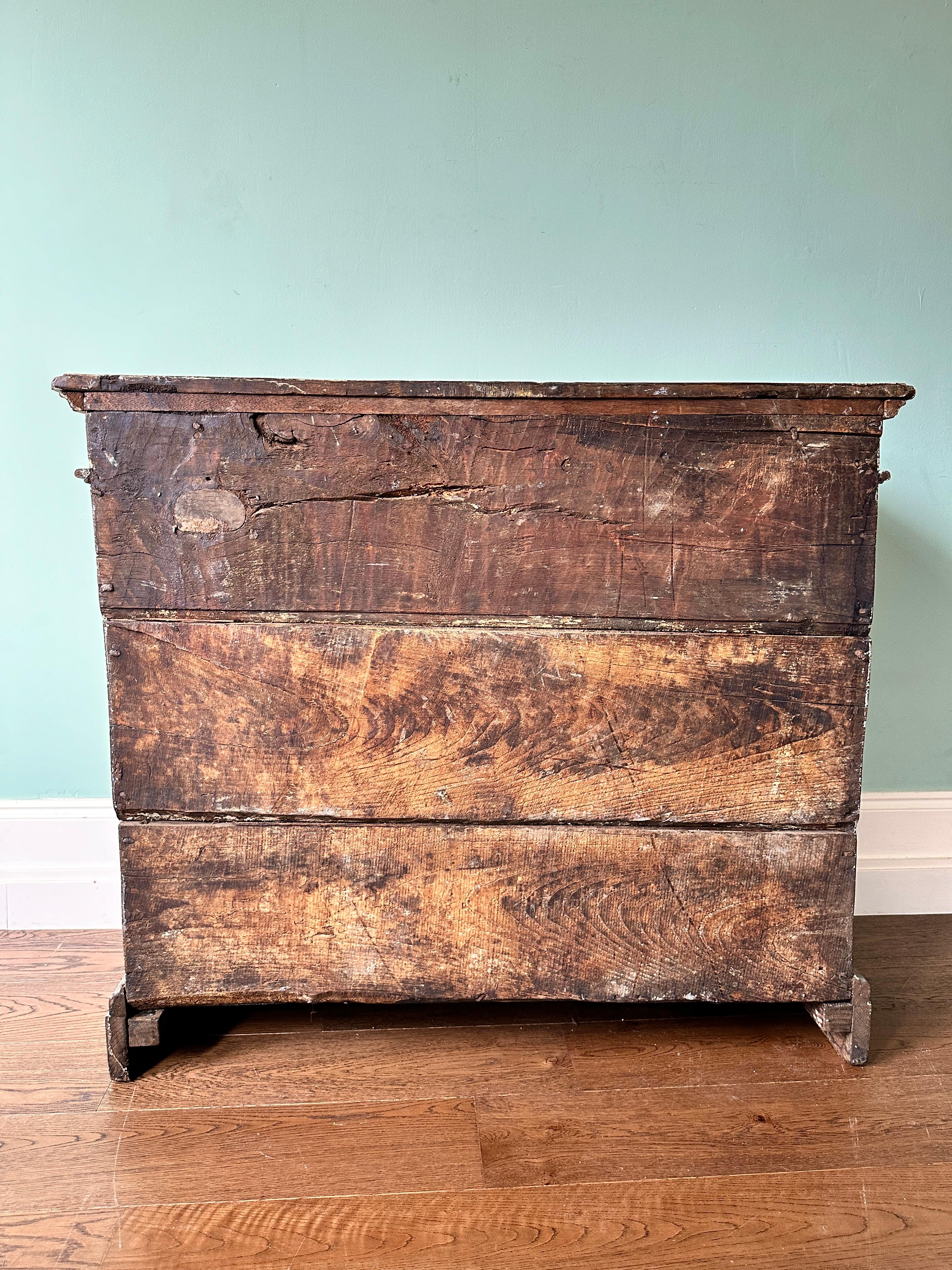 Early C19th Italian Painted Pine Credenza Sideboard For Sale 6