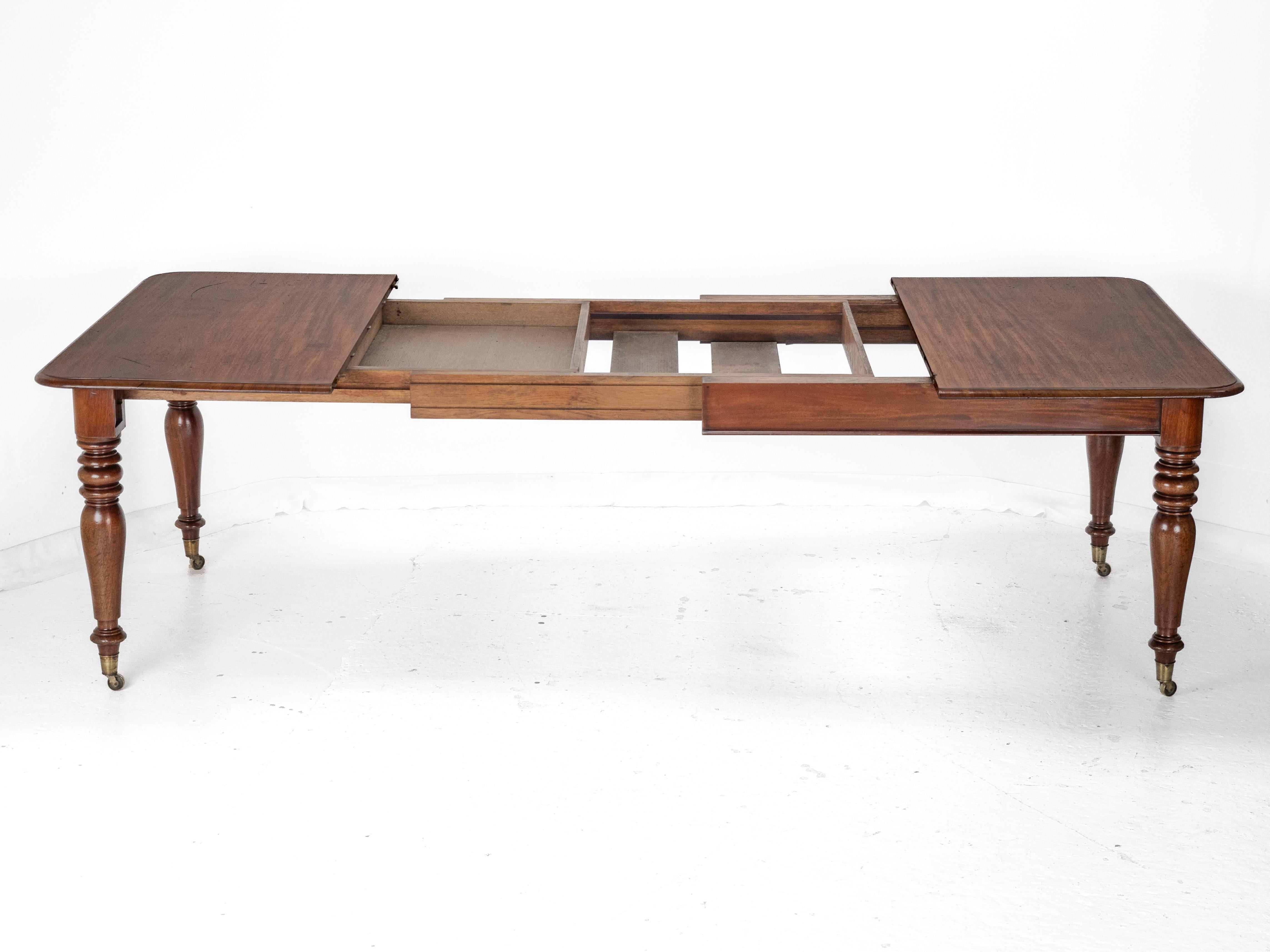 Frühes 19. Jahrhundert Mahagoni ausziehbarer 8ft Esstisch c1830 (georgianisch) 11