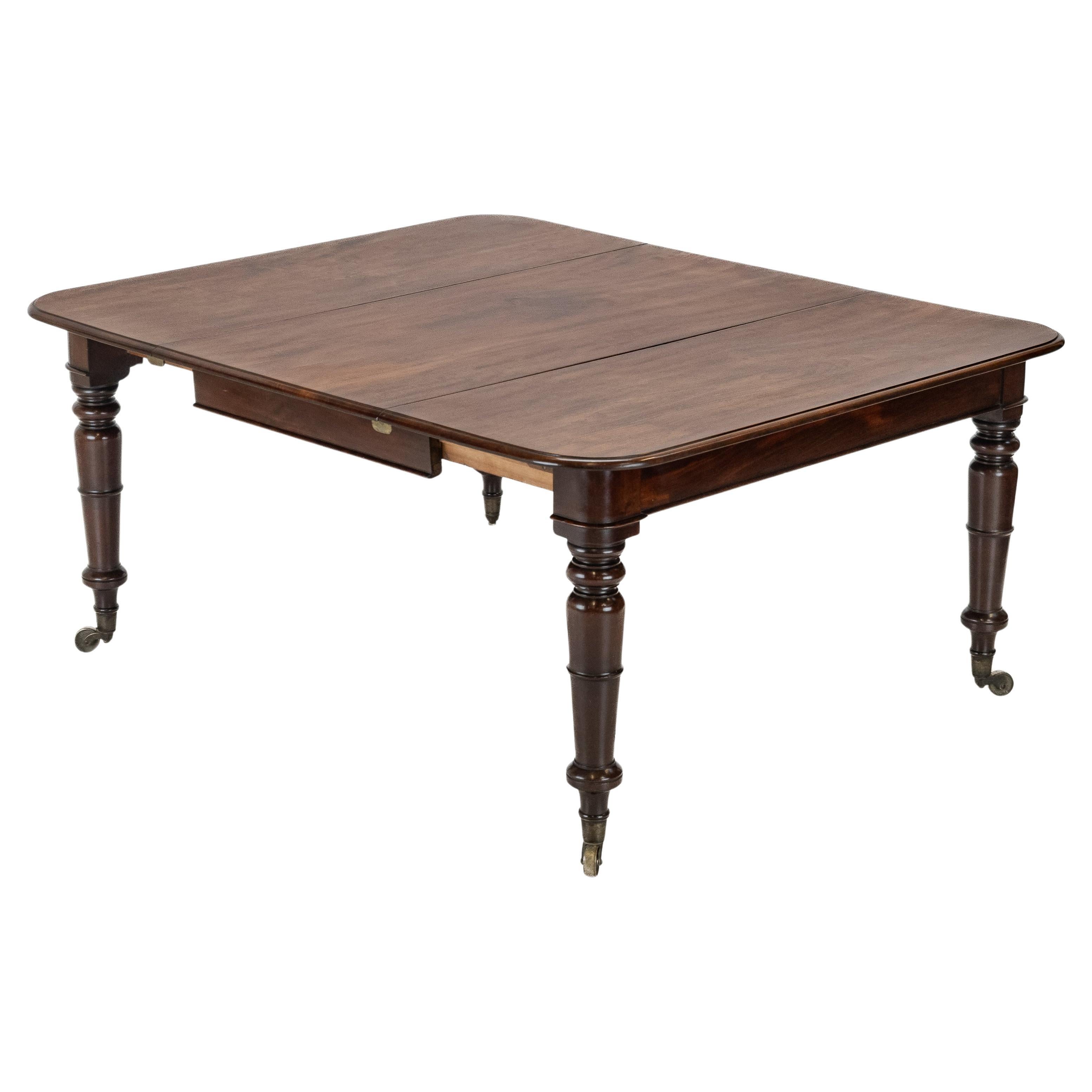 Tavolo da pranzo allungabile in mogano di inizio 19° Regency/George IV c1820