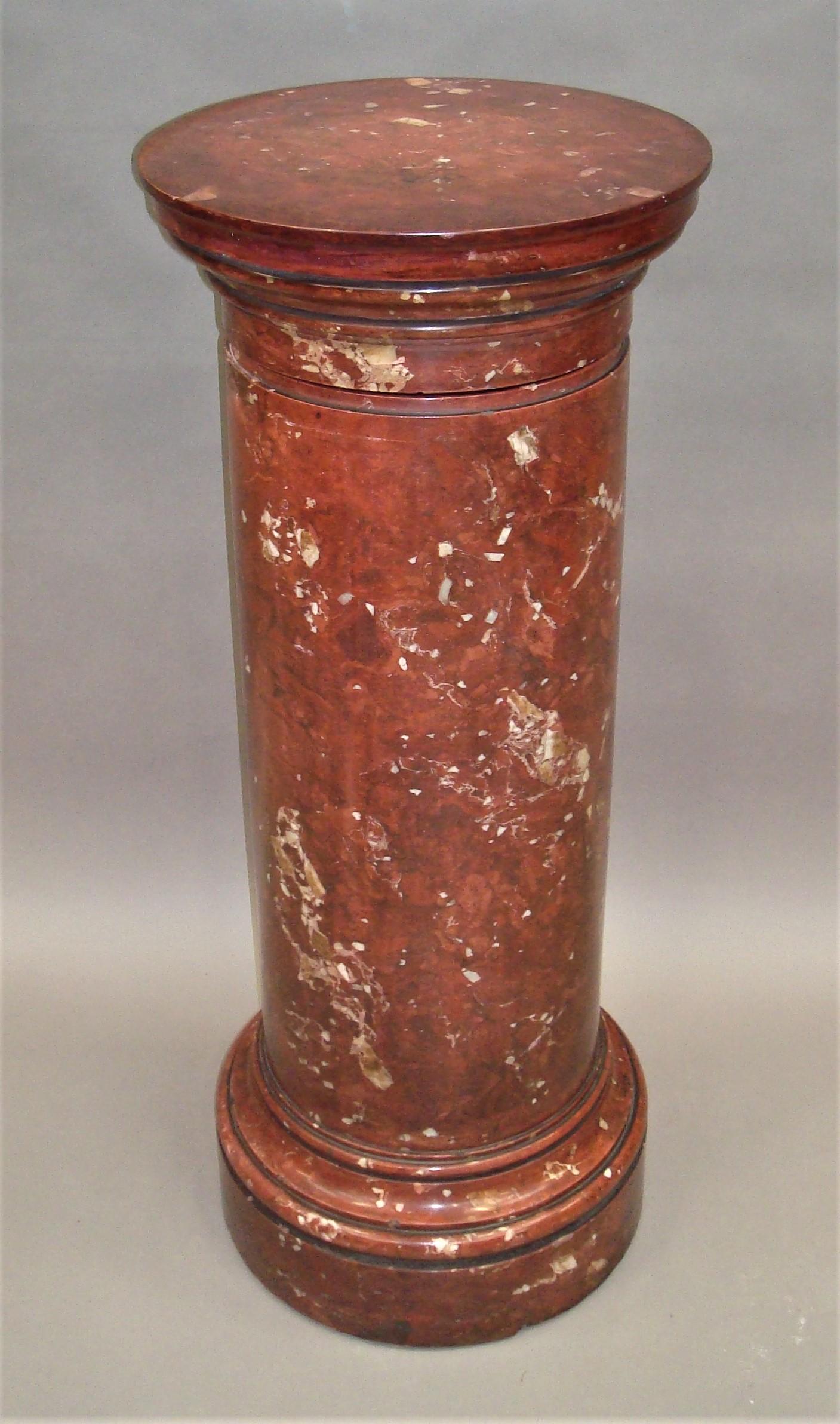 Early 19th Century Scagliola Pedestal Column For Sale 2