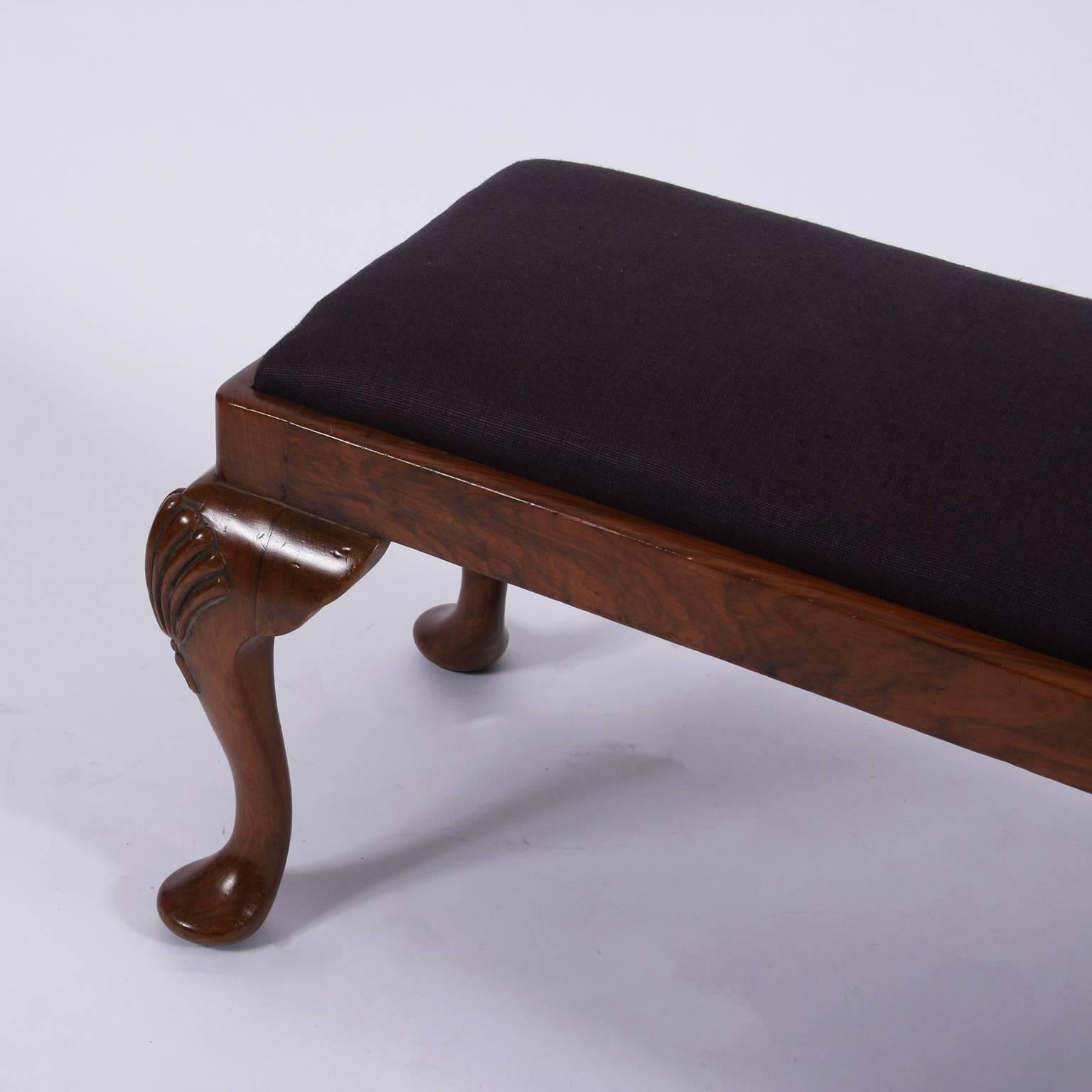 Early 20th Century English Mahogany Stool In Excellent Condition In London, GB