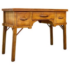 Early Californian Monterey Spanish Ranch Style Maple Desk
